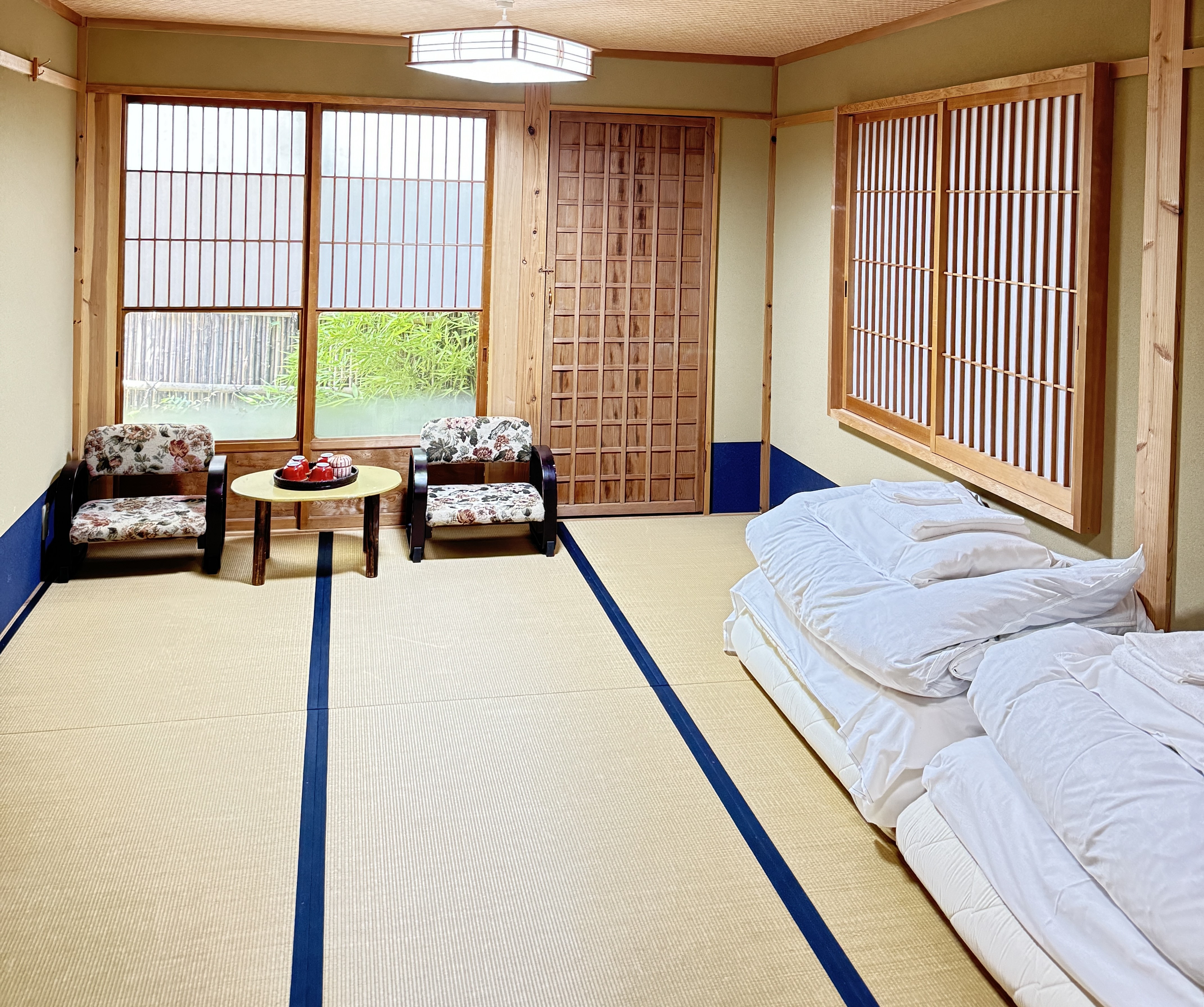 Rooms with bath for 2, 3, or 4 people (separate)