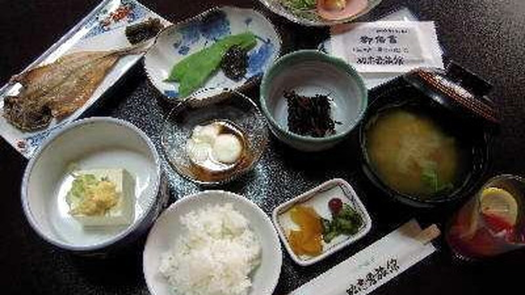 Sarapan pagi (contoh) Penuh nutrisi Makan enak dari pagi dan jalan-jalan di Kusatsu