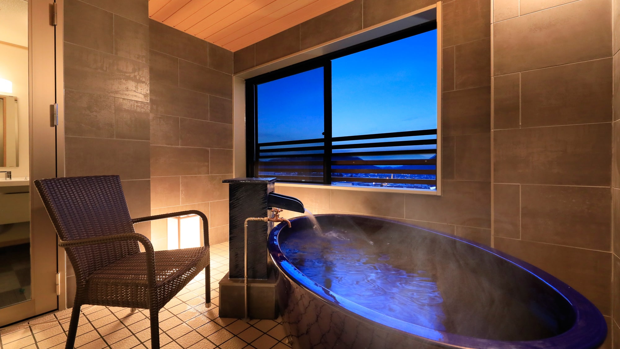 Guest room 3-10 Open-air bath with free-flowing hot springs Premier suite C type