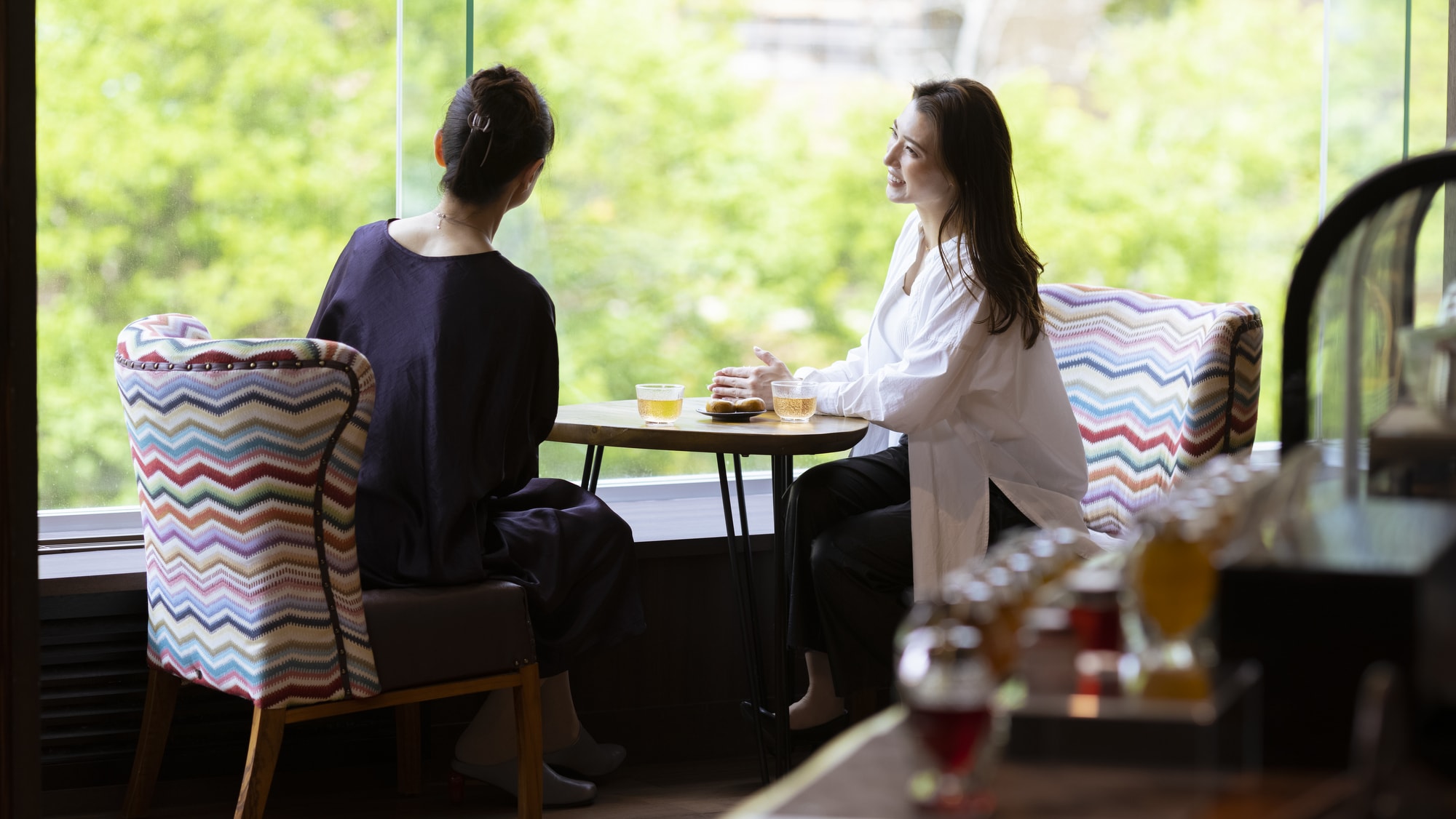 [Lounge service] A lounge where you can enjoy a view of the valley