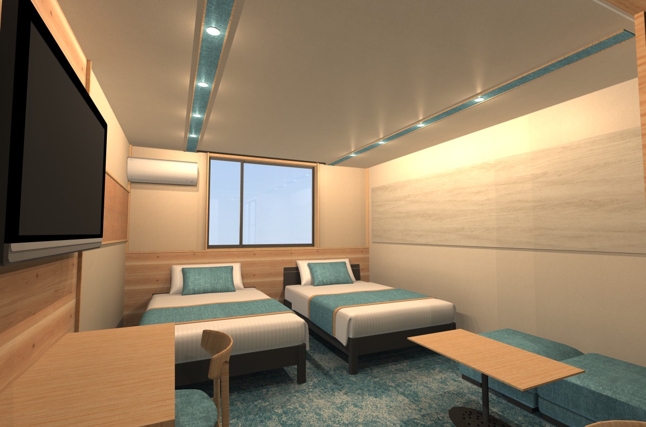 Phòng đôi tiện nghi với bếp, 28 m²