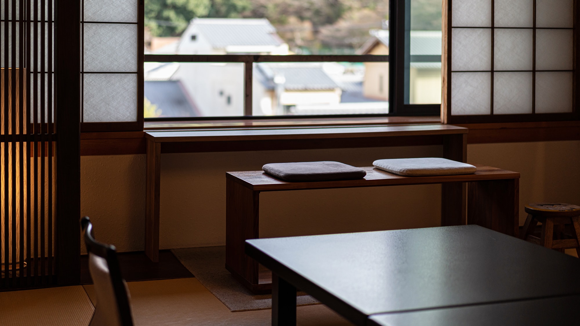 【Kiraku】從窗戶可以看到宮島四季的山脈。