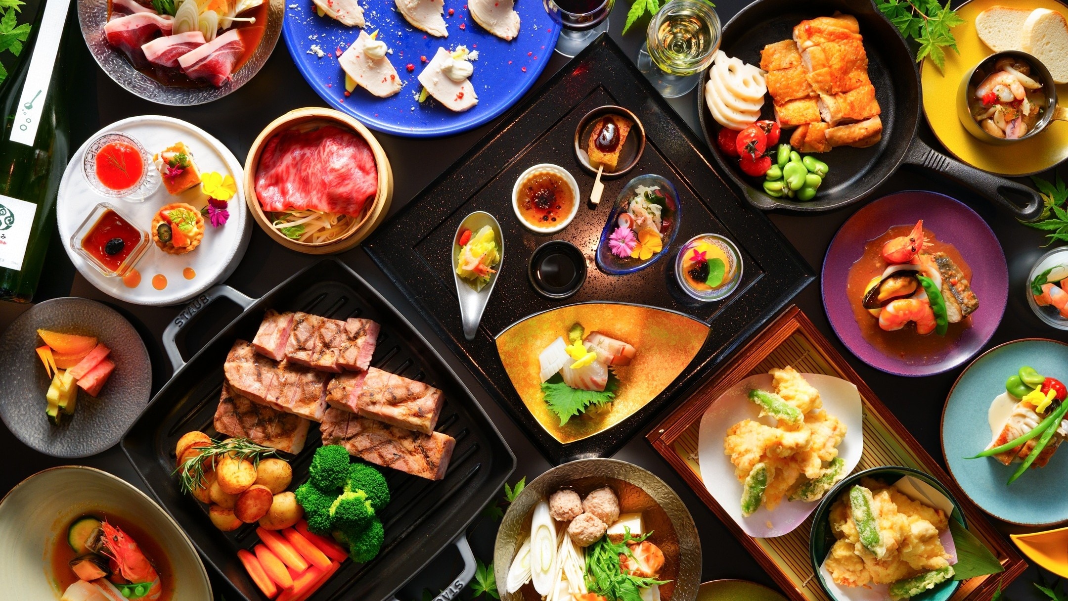 ＜夕食＞バイキング　盛り付け一例