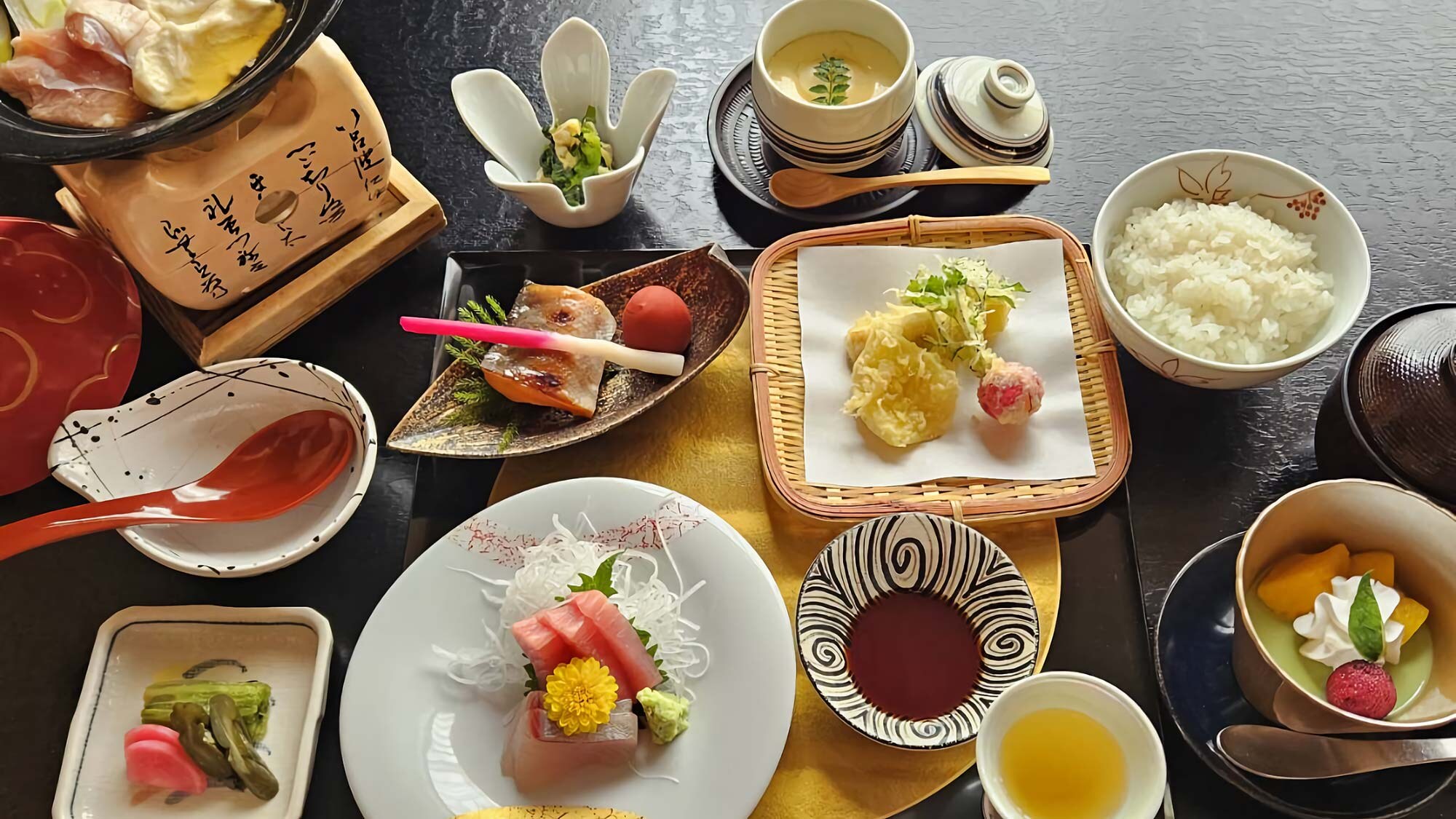 An example of a reasonably priced kaiseki meal