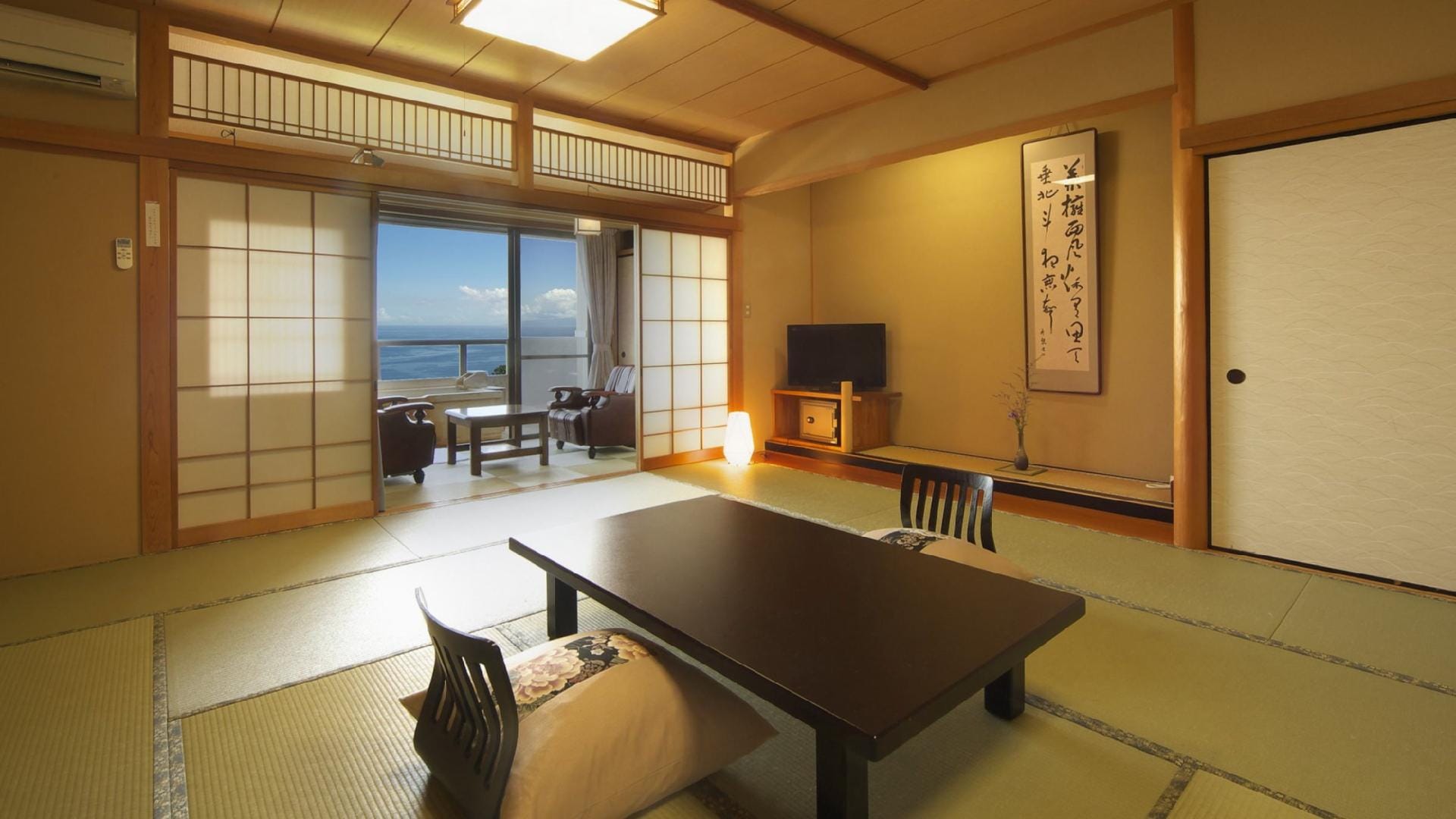 [ห้องพักผ่อนสไตล์ญี่ปุ่น] Akatsuki 2nd floor 15 tatami Japanese-style room + private room with open-air bath
