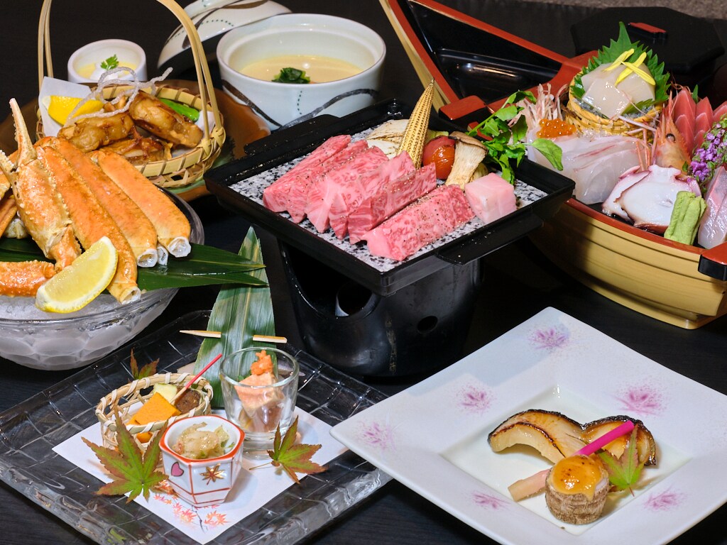 Hitachi beef stone-grilled banquet