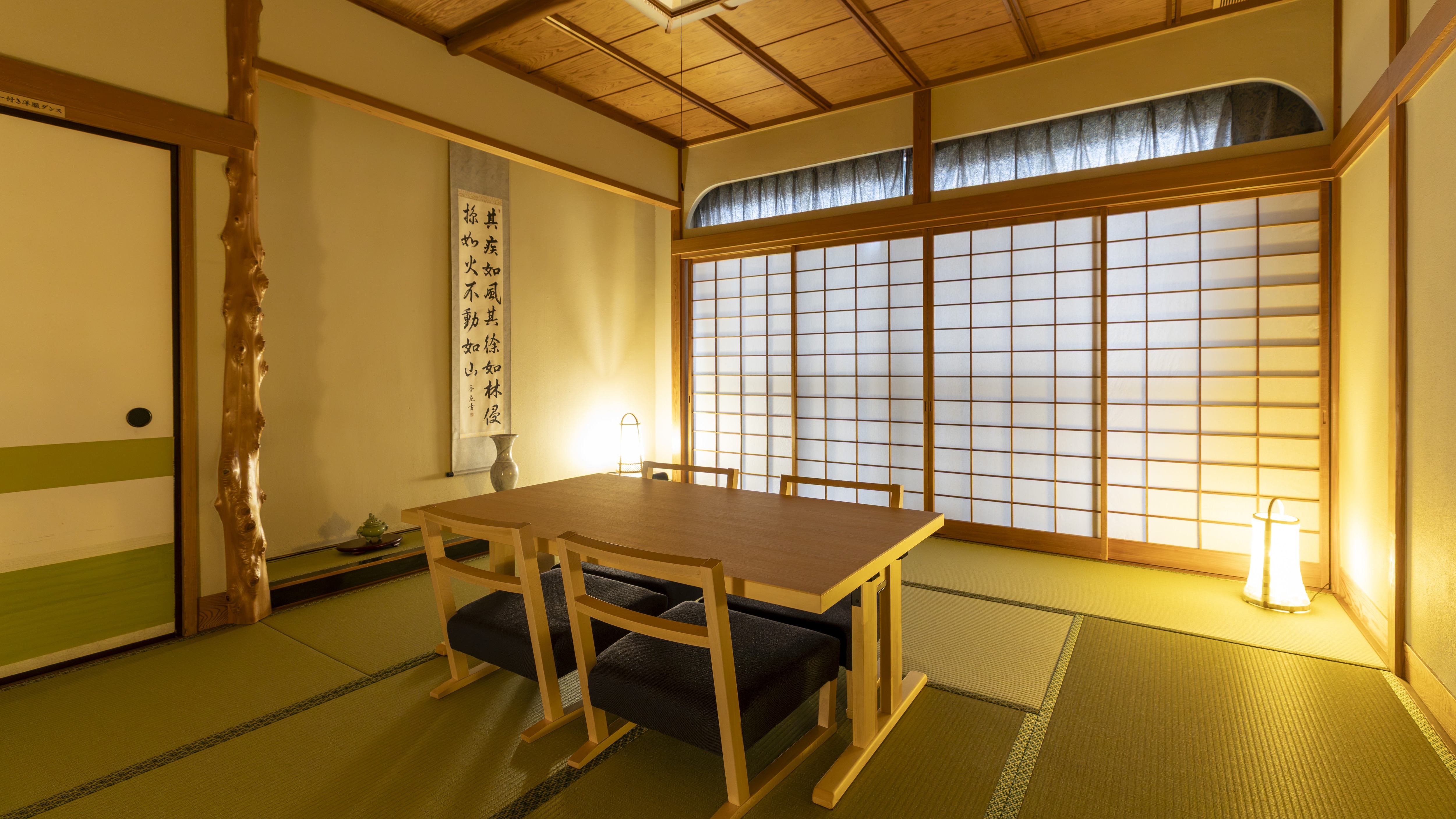 [With cypress wood indoor bath] Room 203, Horai Room, Japanese-style room, 56㎡