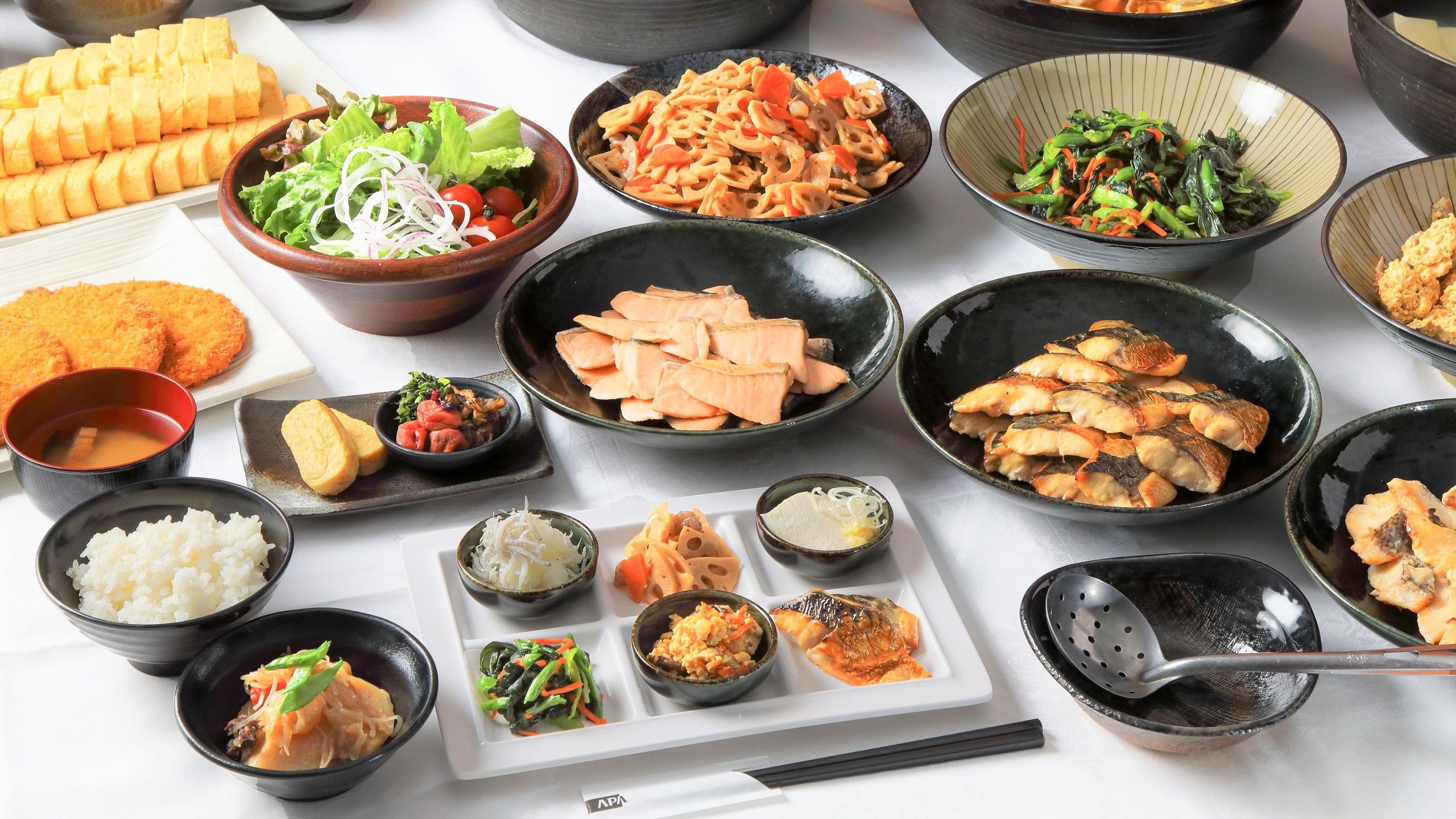 50 kinds of Japanese breakfast buffet
