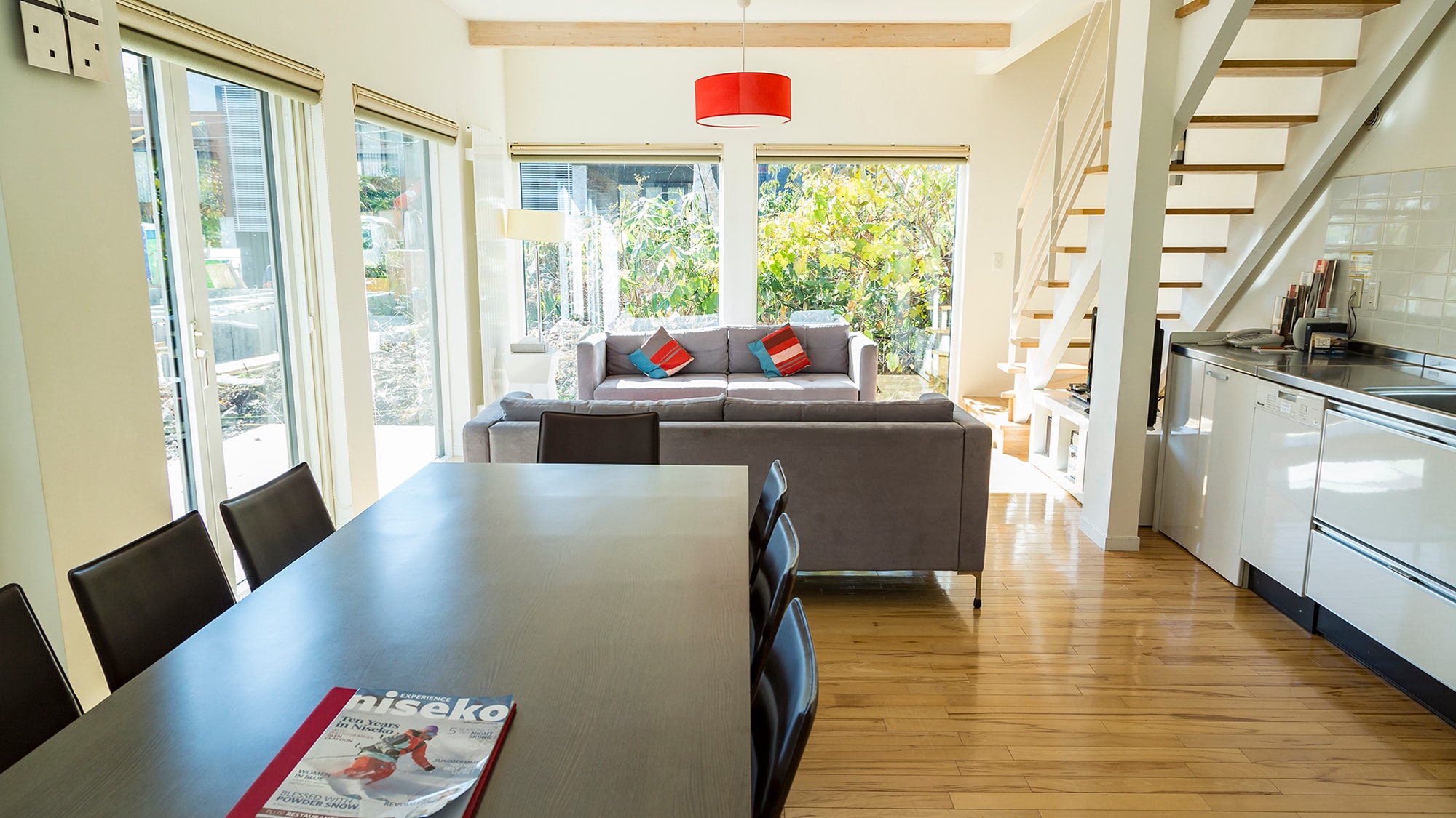 Open dining space