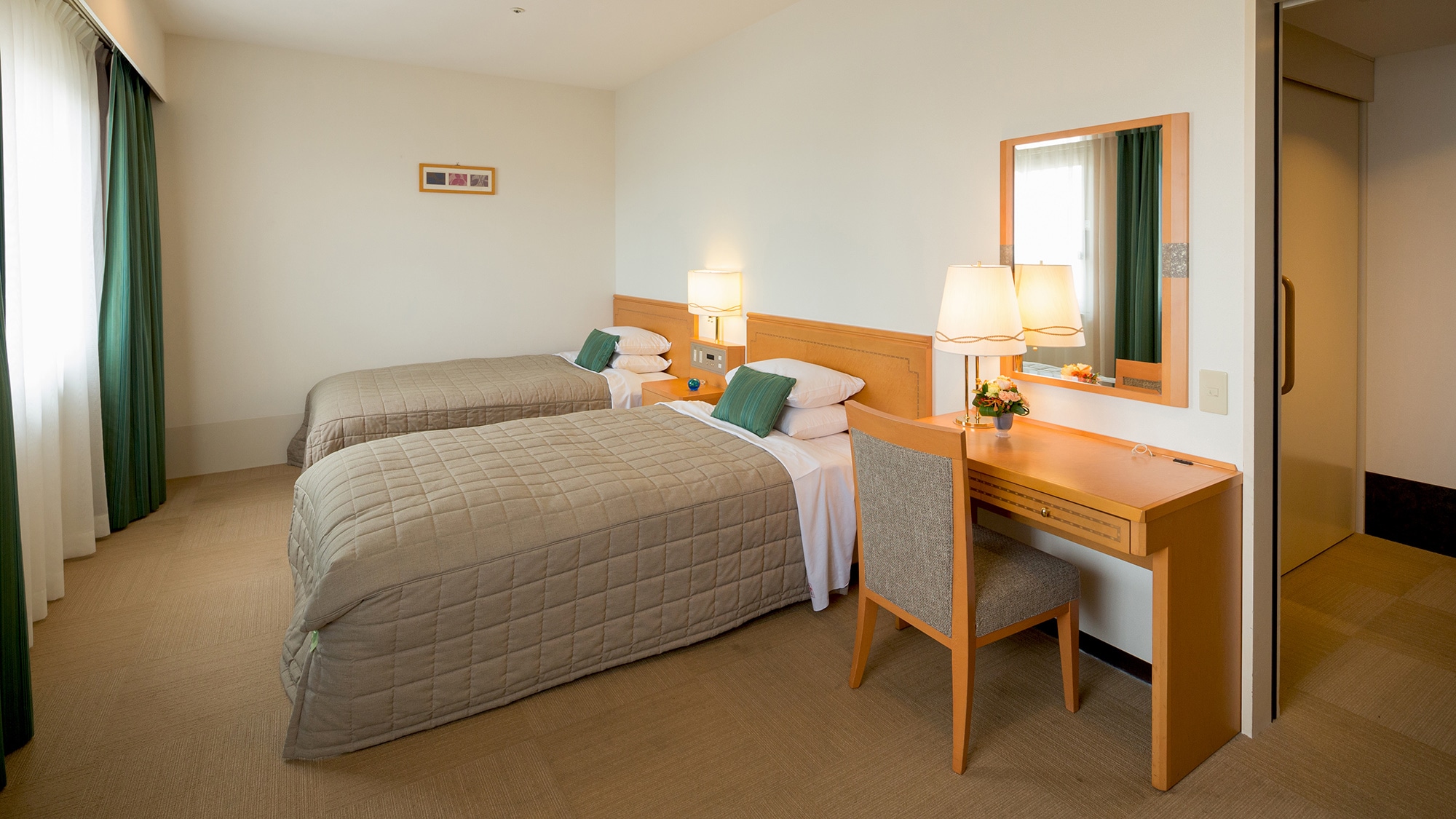 【배리어 프리 트윈】휠체어에서도 보내기 쉬운 넓이와 높이의 설계입니다.