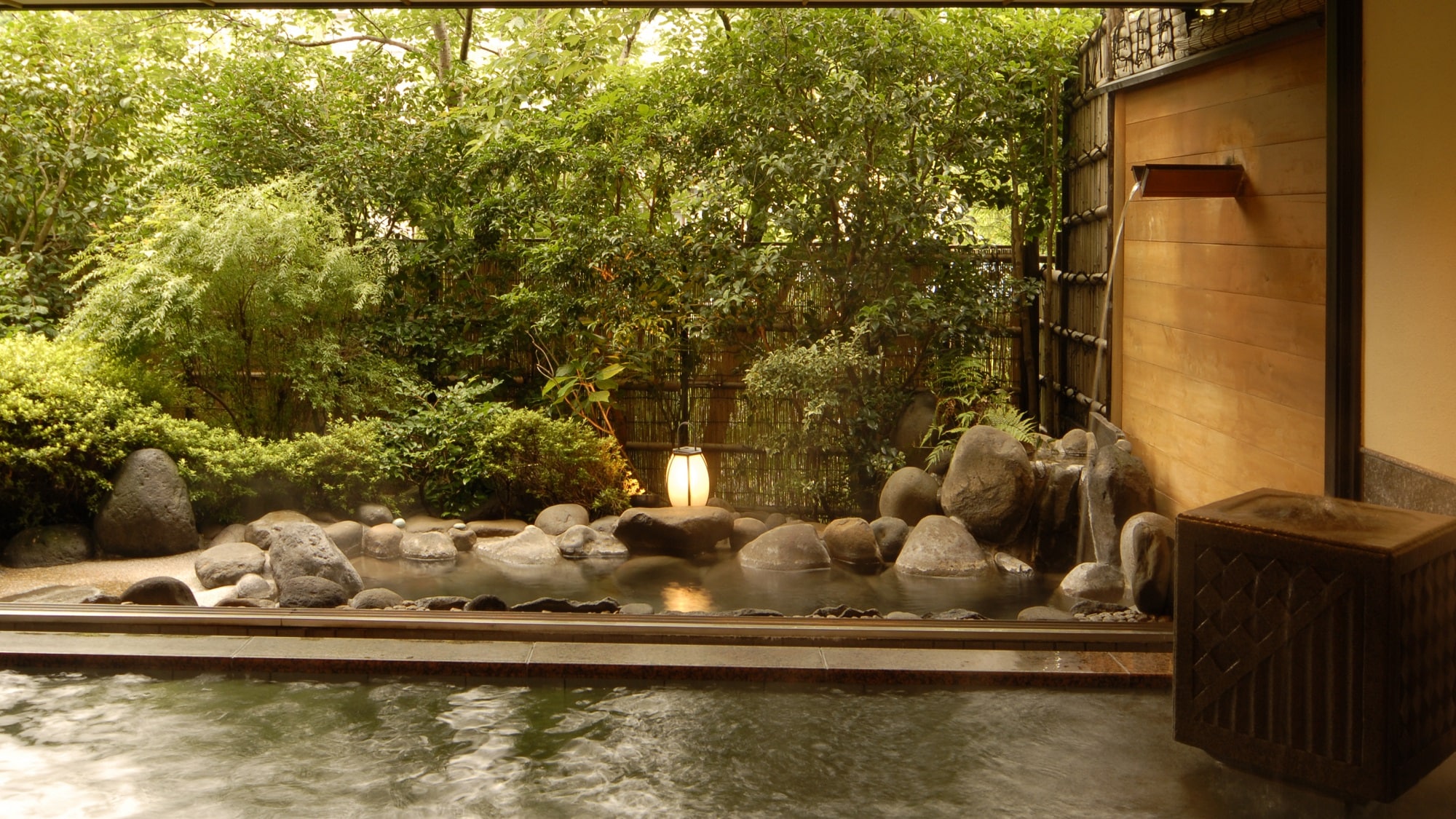 Large public bath and open-air bath