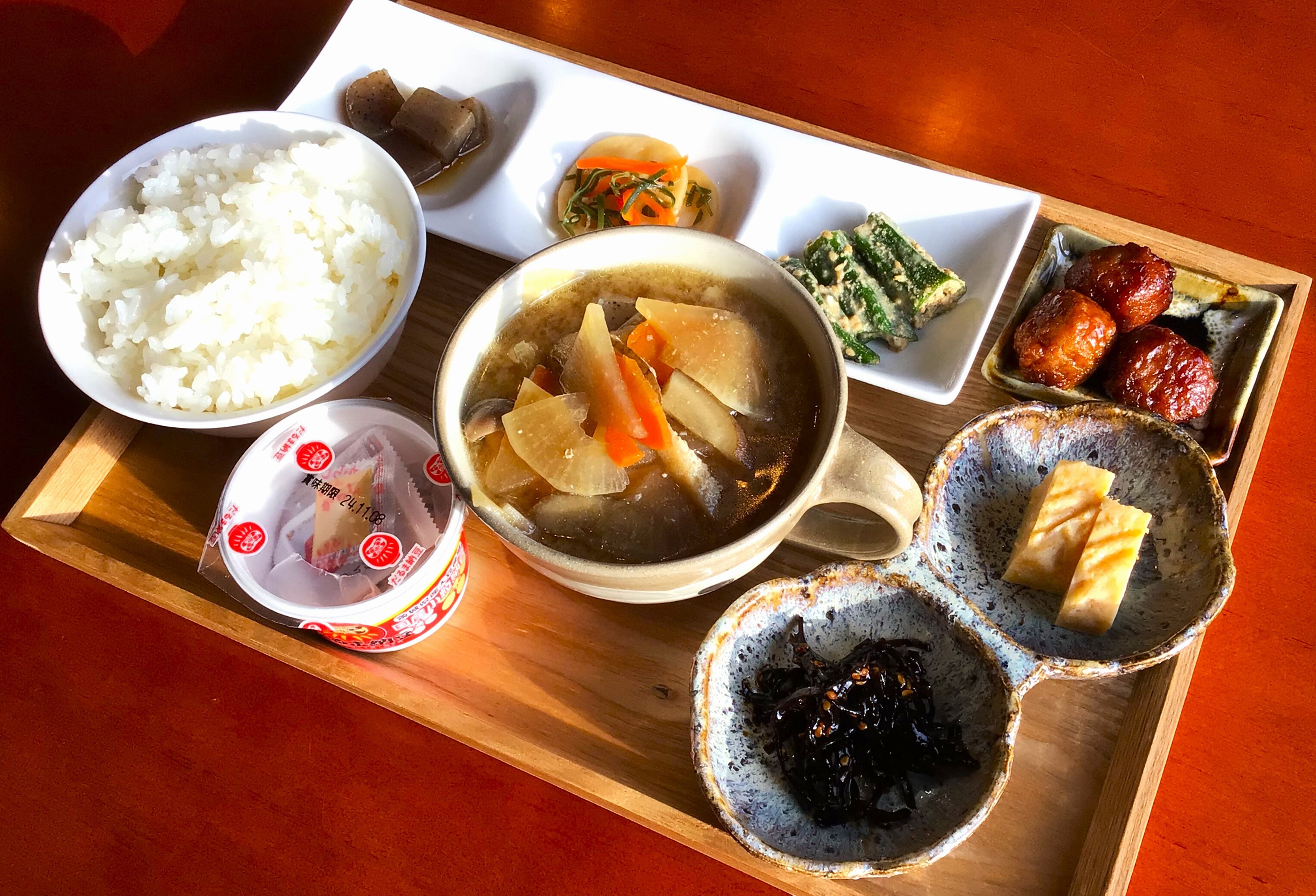 Pork soup breakfast