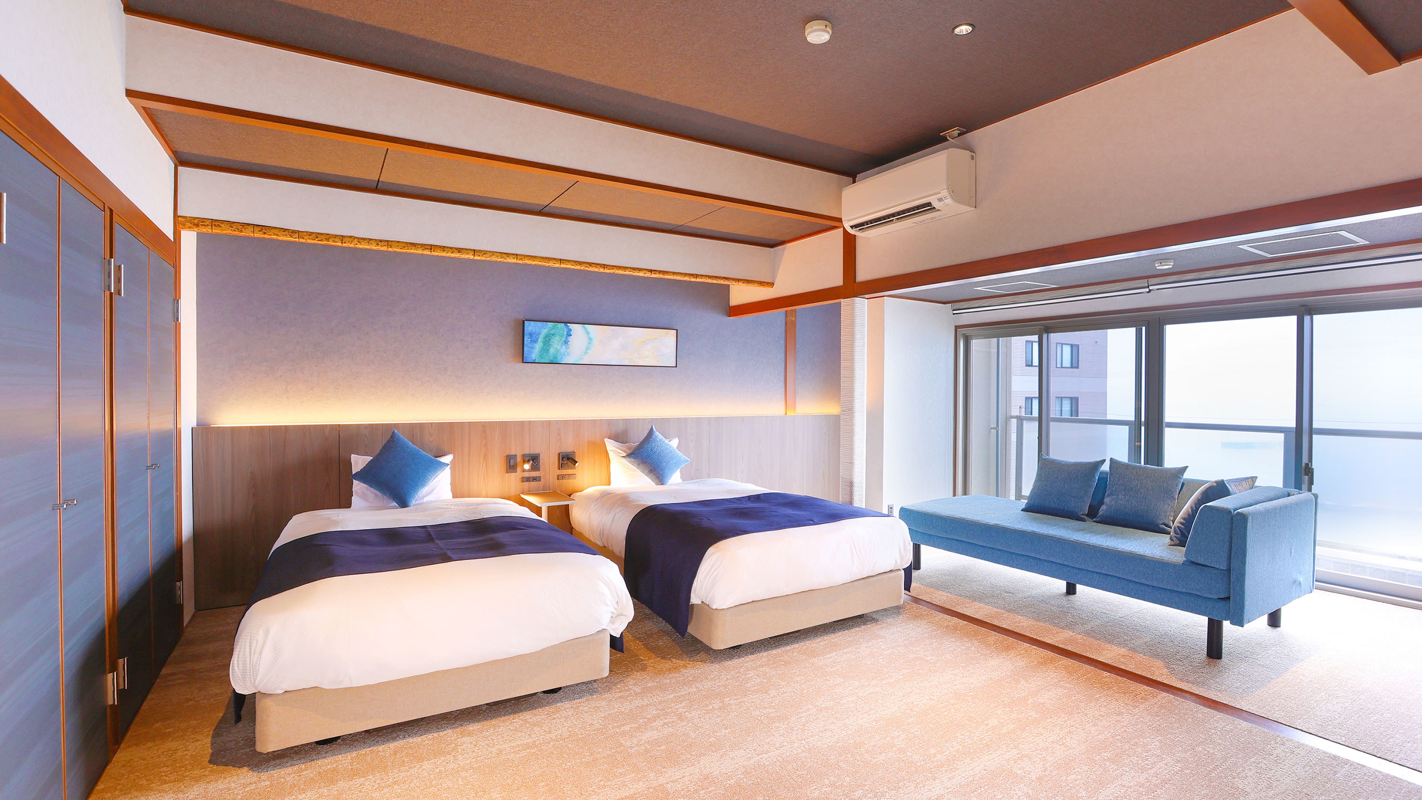 [Non-smoking] Superior Japanese-style twin room with 2 showers (sea side) *Image