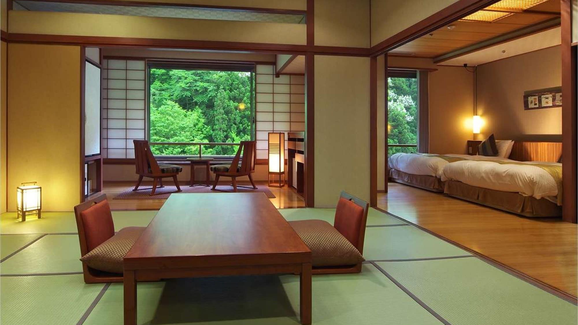 [Kamar Jepang dan Barat Yamaside] Anda dapat menghabiskan waktu bersama keluarga selama dua atau tiga generasi.