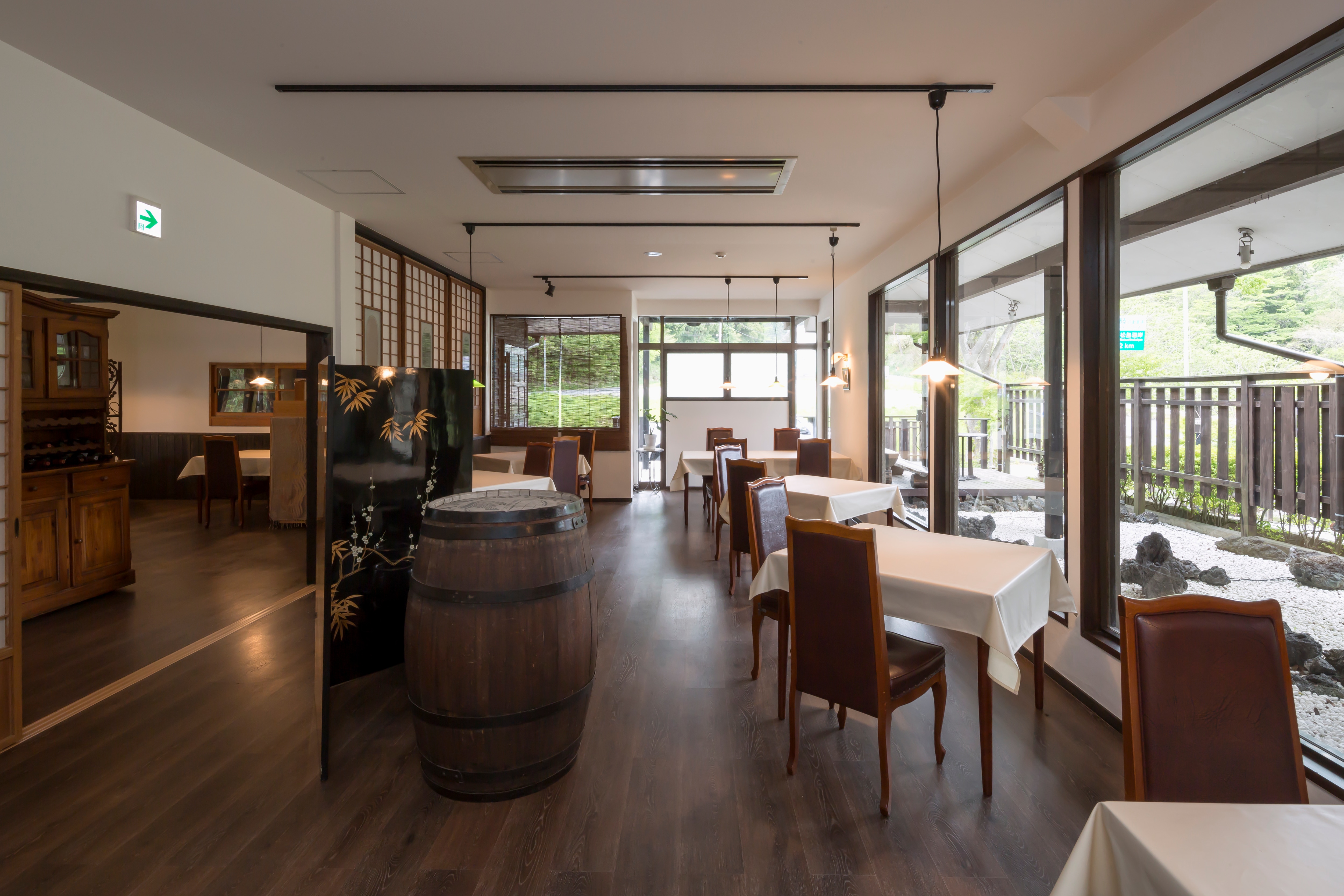 Inside the bistro