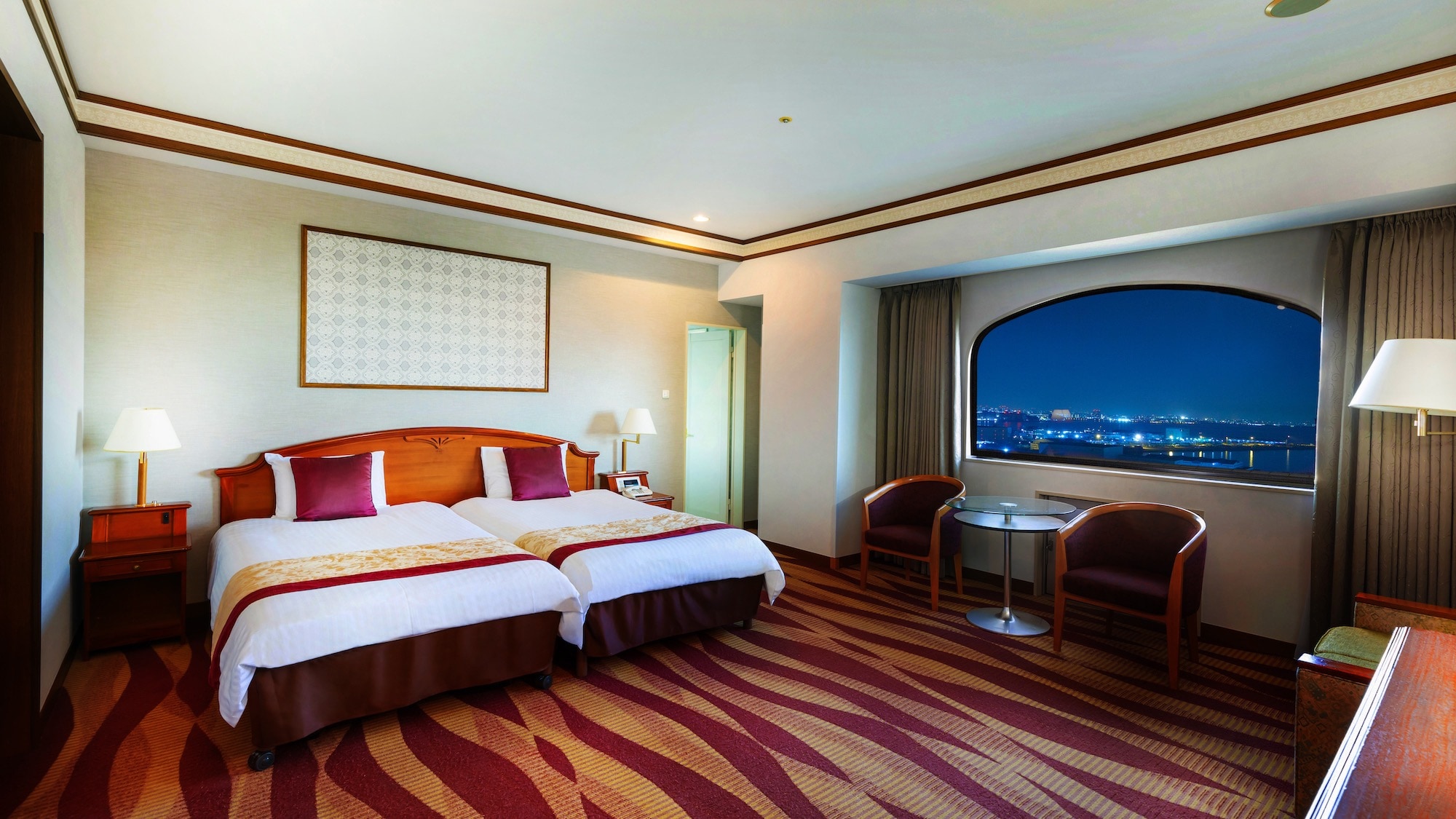 ■Corner twin room with view bath