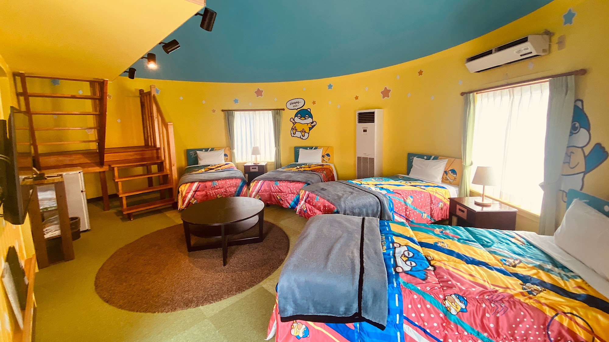 Phòng Gia đình Olive Tree Guest Room (4 giường có gác xép)