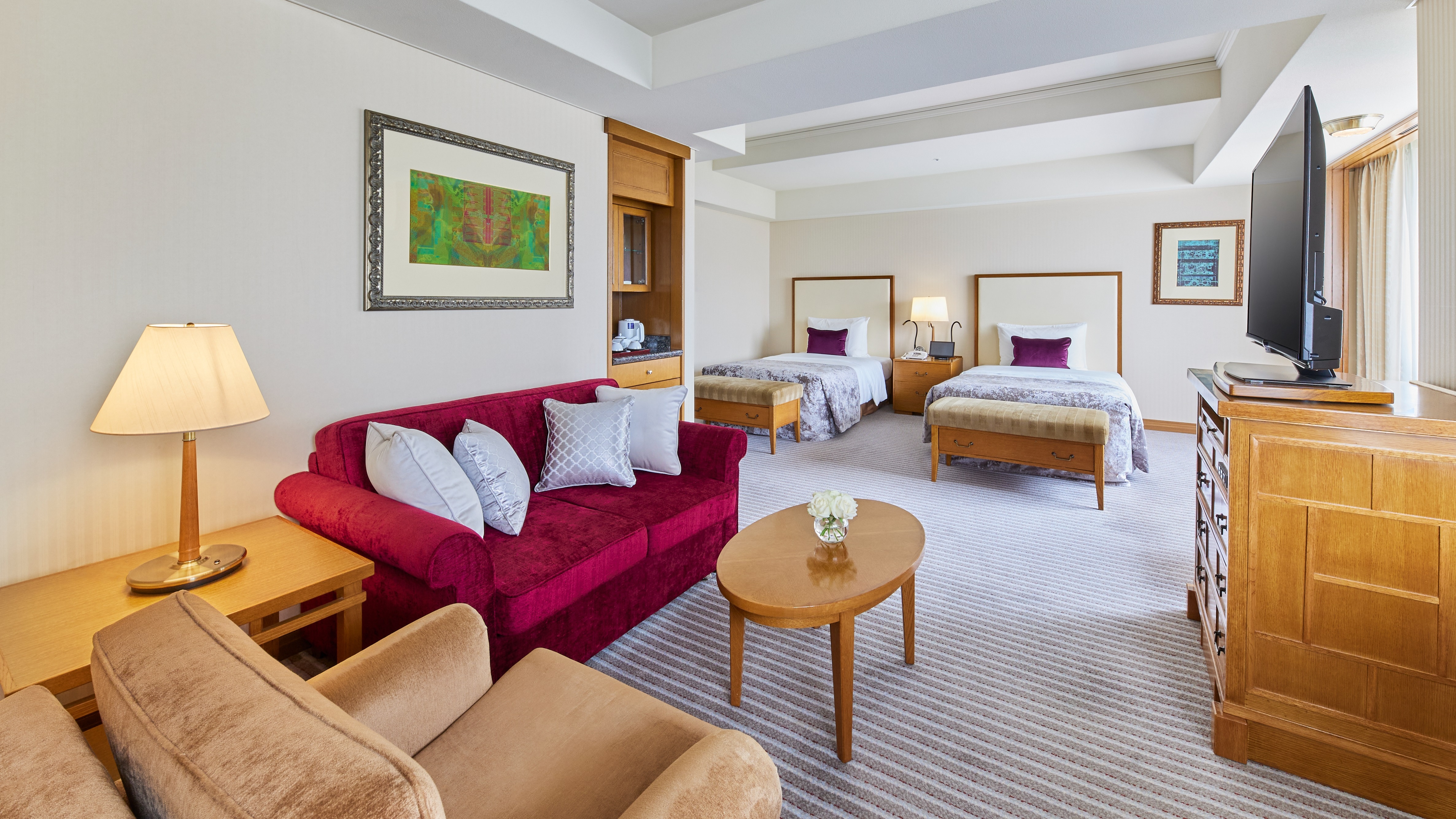 [Main Building: Regular Floor Junior Suite] Approx. 54-60 m2 Twin (example)