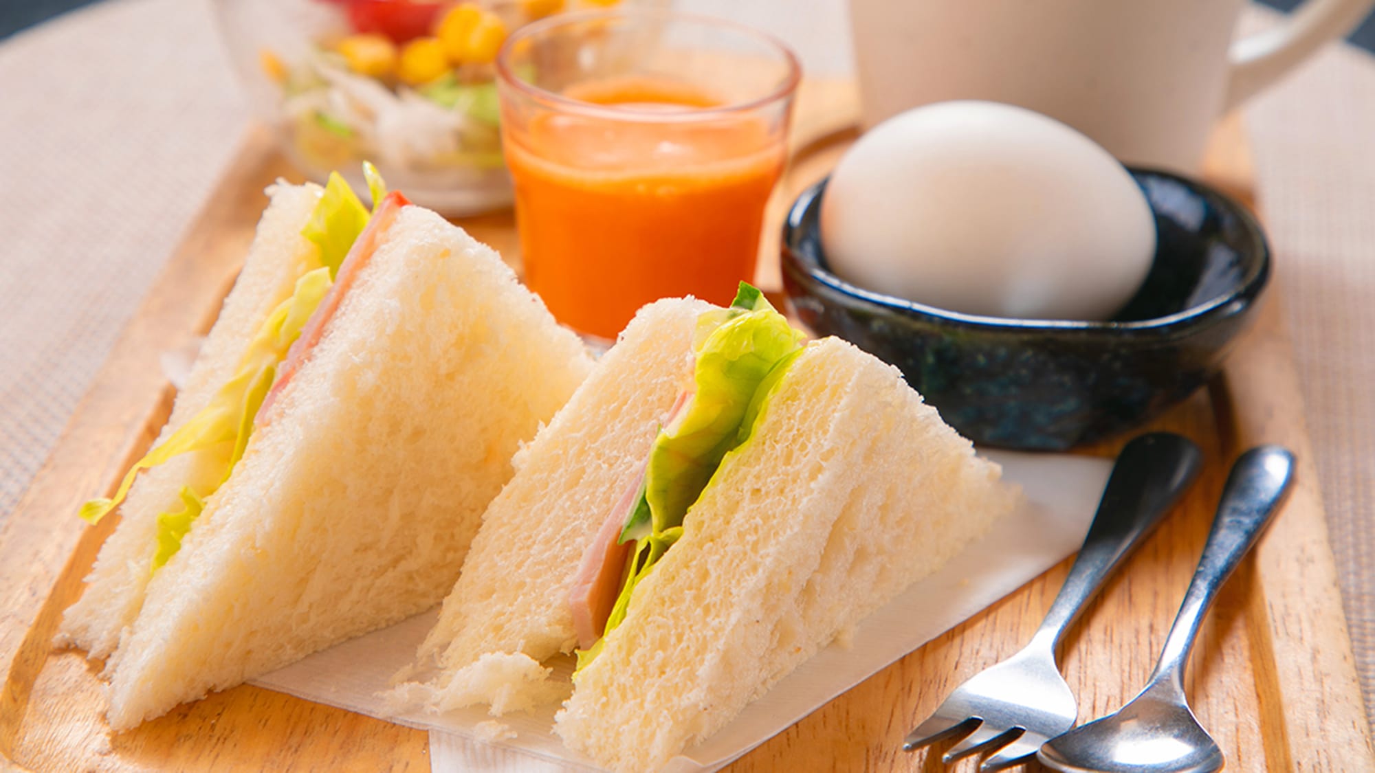 ■Daily Western Breakfast■For those who prefer bread in the morning! A healthy breakfast with plenty of vegetables