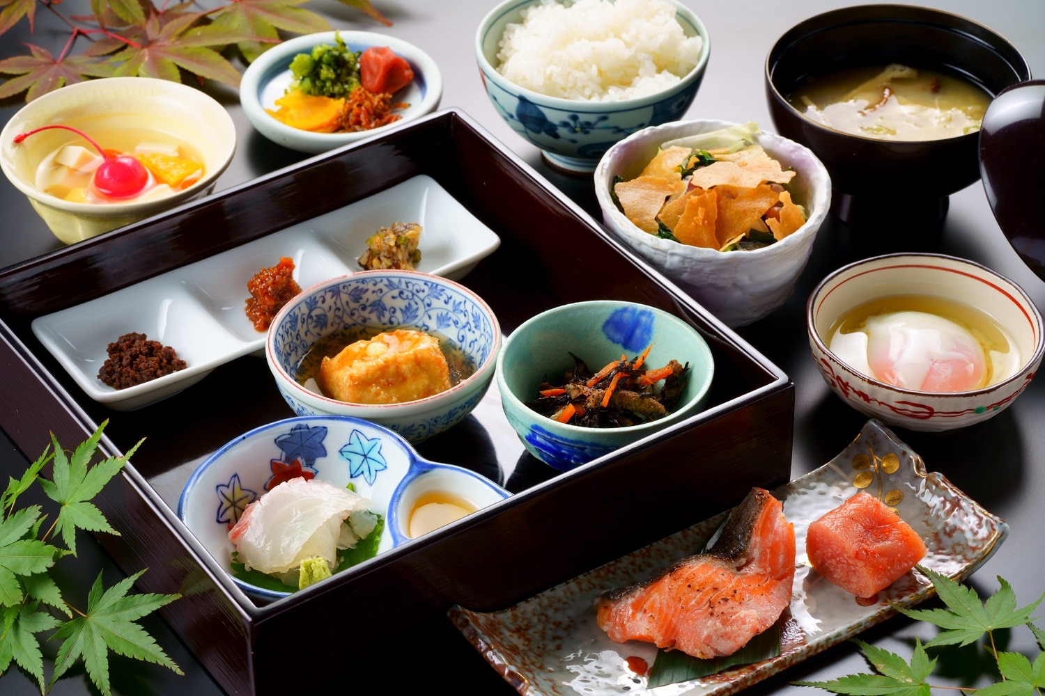 Breakfast: Japanese set meal (for adults)