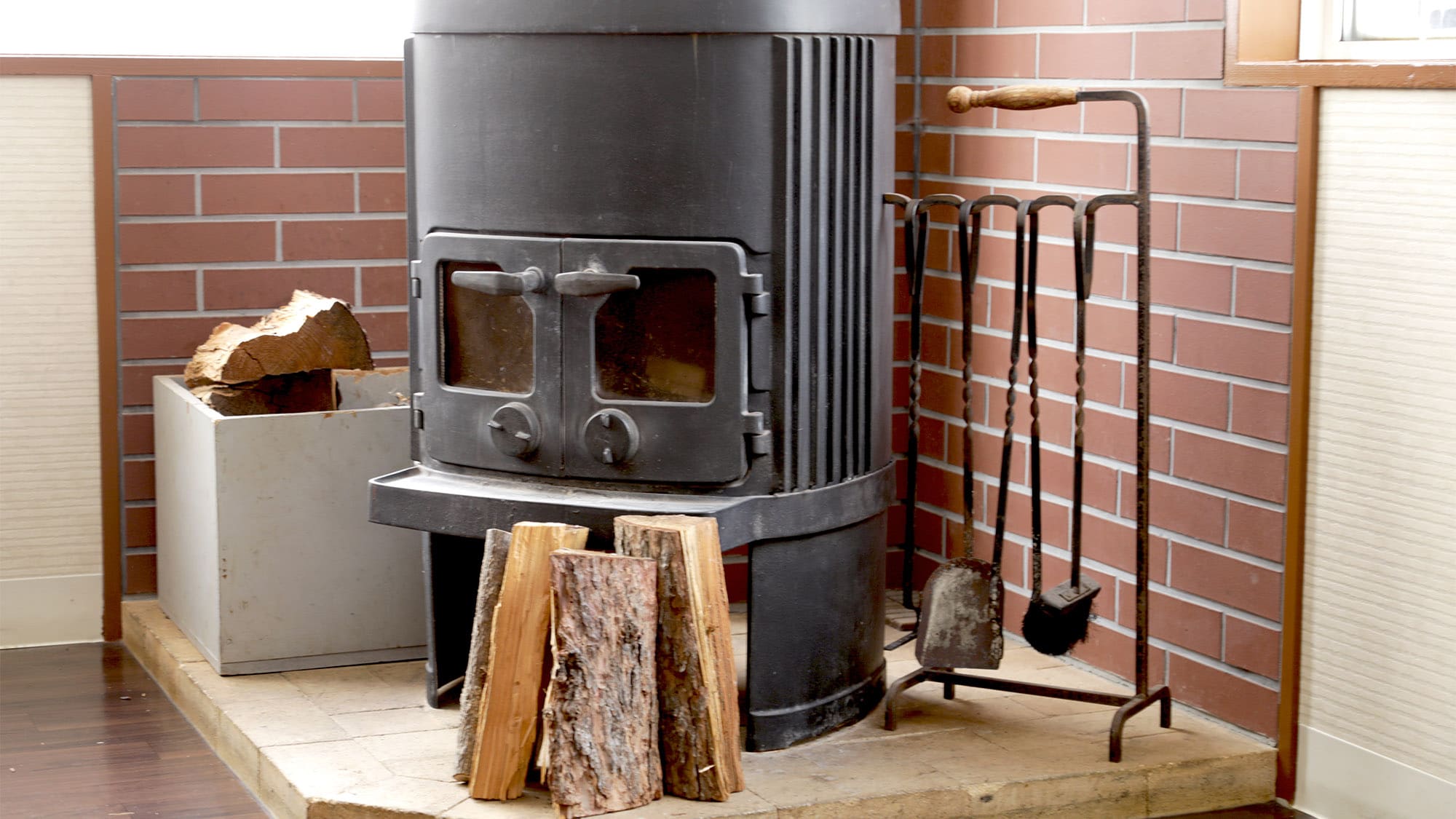 ・A wood stove will warm you from the inside out