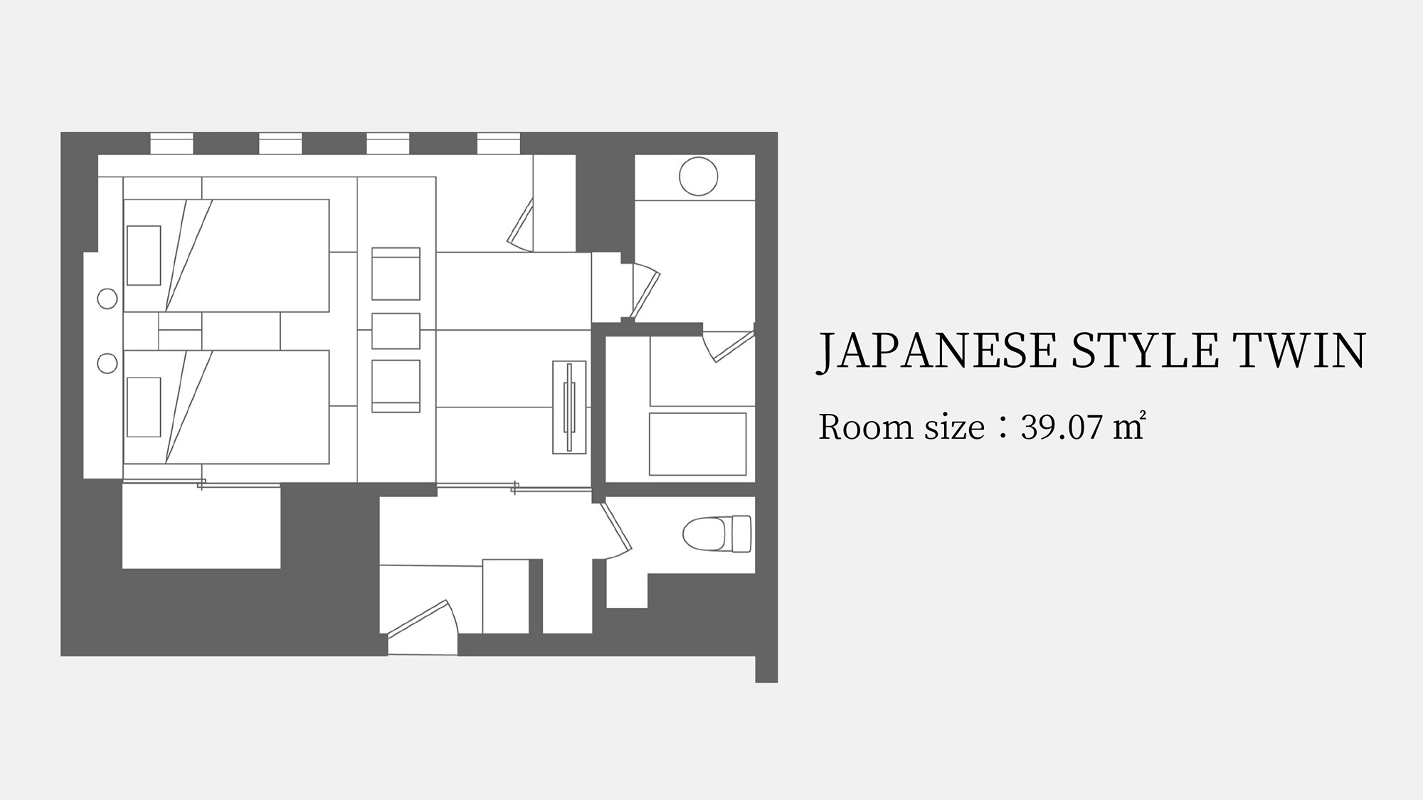 【和洋室】格局（39.07㎡）8张榻榻米+3张榻  榻米