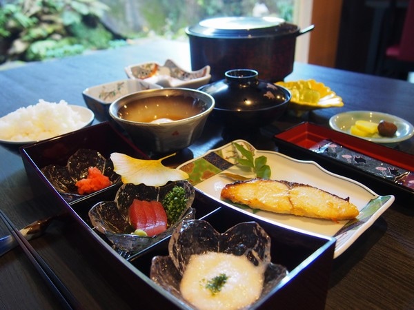 A breakfast where you can enjoy the taste of rice produced at our facility