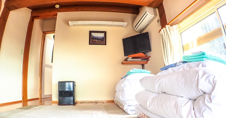 Between young leaves