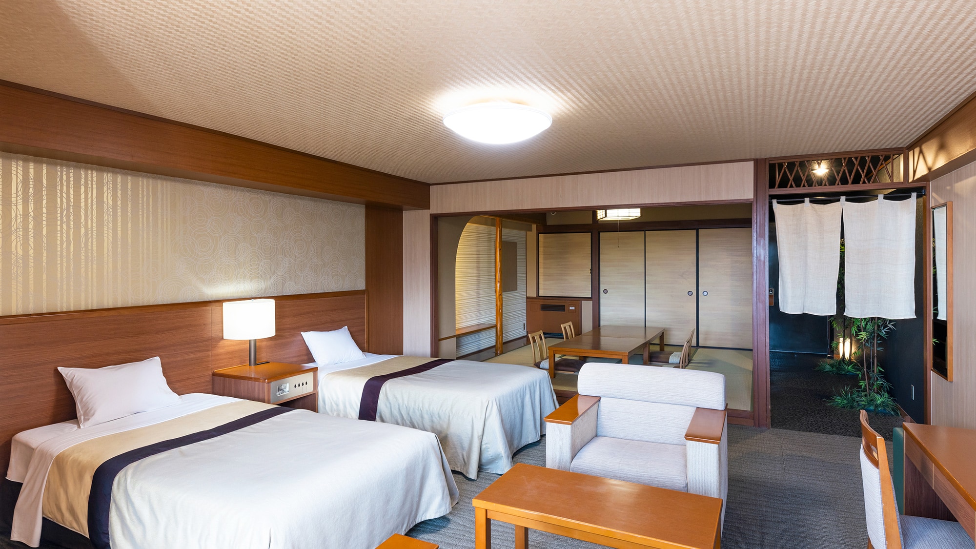 Kamar mewah bergaya Jepang-Barat