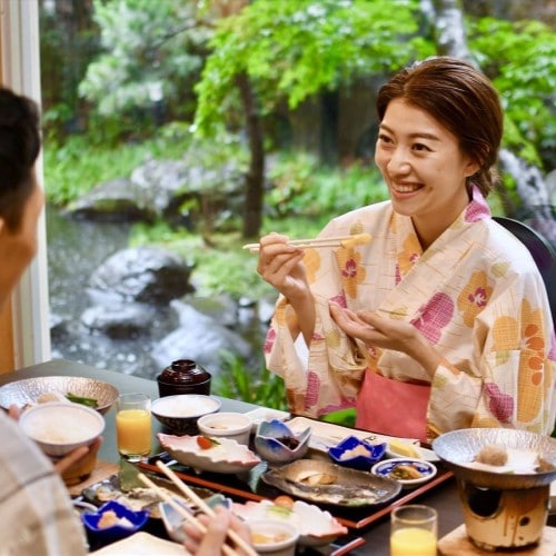 Dining in the restaurant