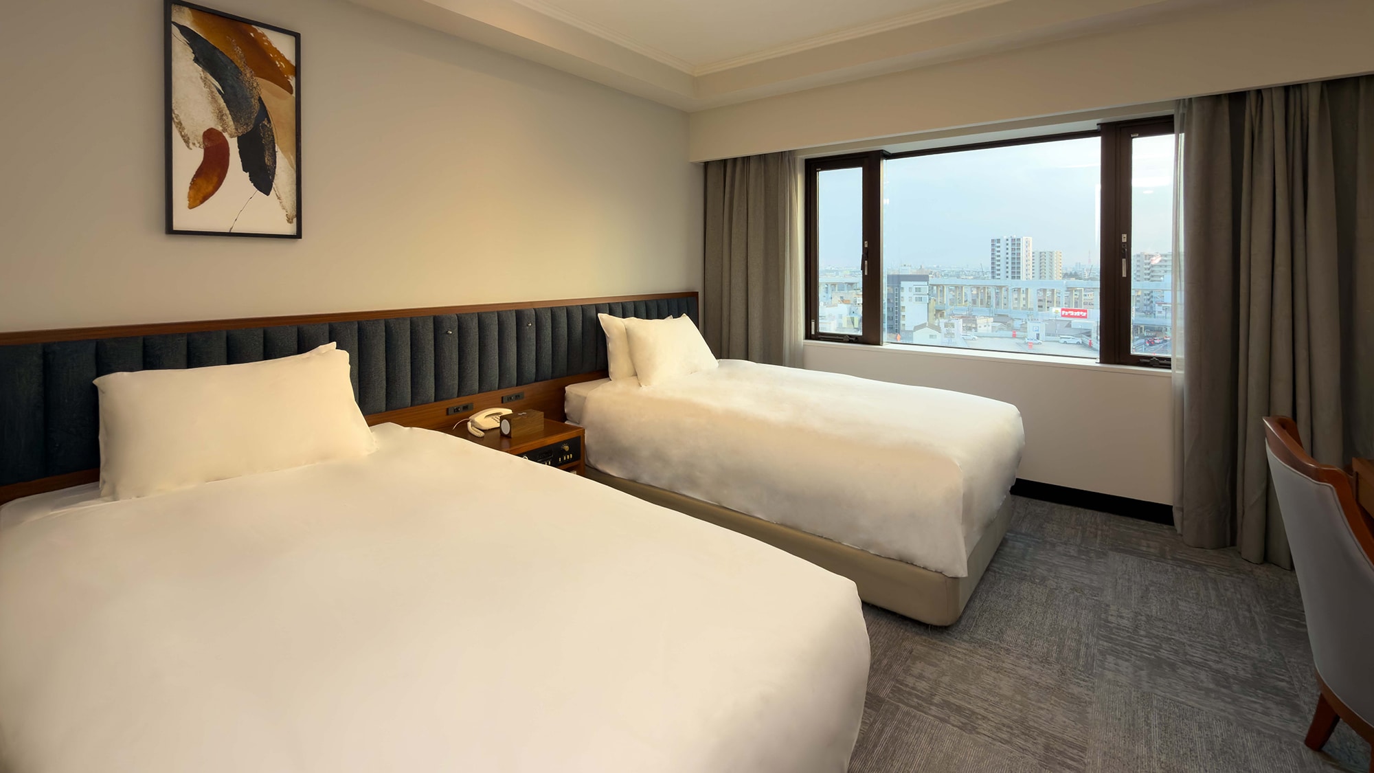 [ห้องพักปรับปรุงใหม่] ห้องเตียงคู่มาตรฐาน ขนาด 24 ตารางเมตร มี 2 เตียง (1100 มม. x 2030 มม.)