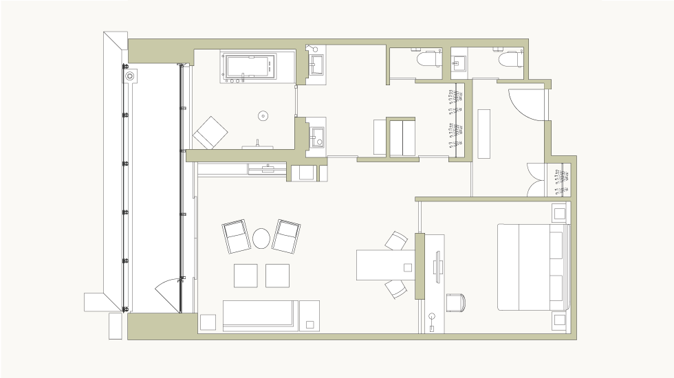 Garden Suite - Floor Plan