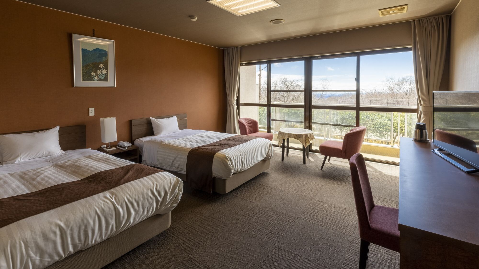 【西式双床房】附浴室、厕所、阳台 *示例*