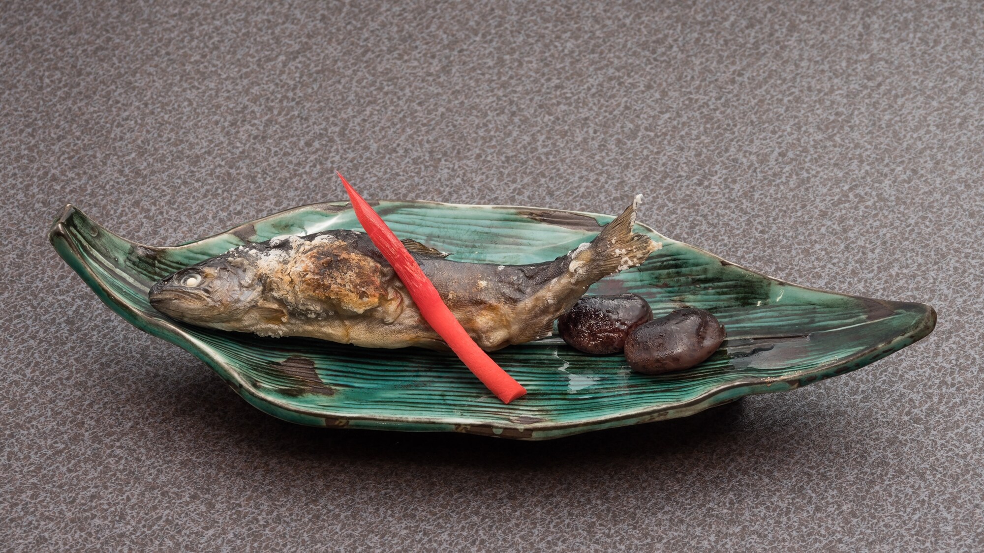 *[Dinner example] Grilled salted rock trout