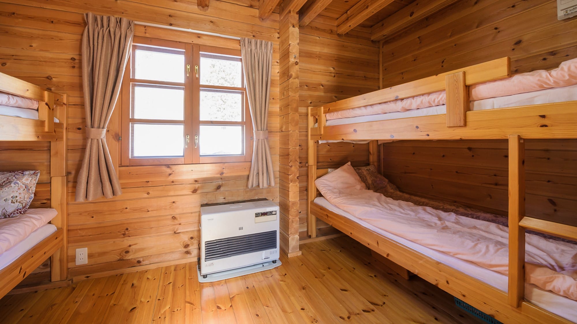 ・ Log cottage interior building A and B