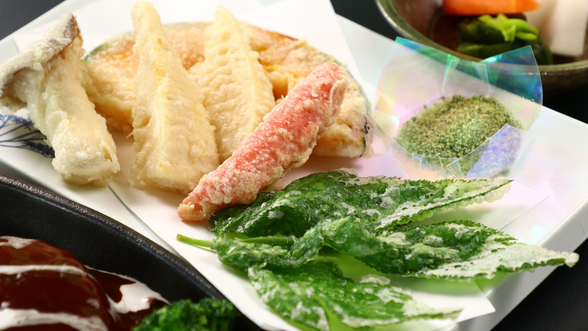Cuisine Tempura platter with seasonal vegetables♪*