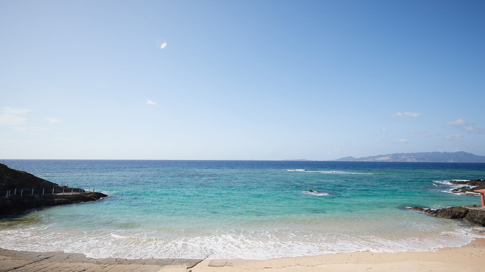 Private beach right in front of the hotel!