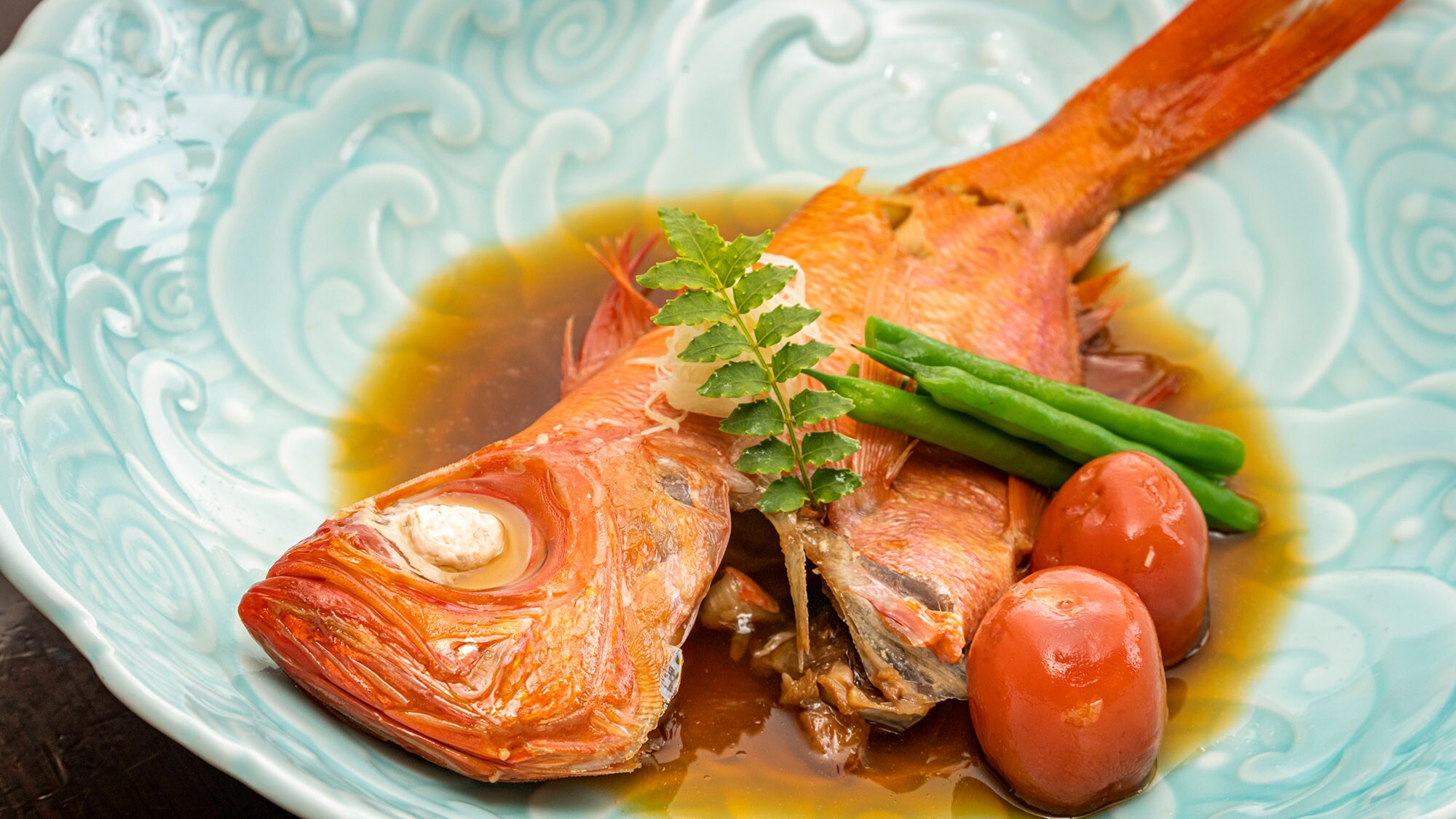 ・[Meal example] The sweet and spicy simmered golden-eyed snapper is very satisfying!