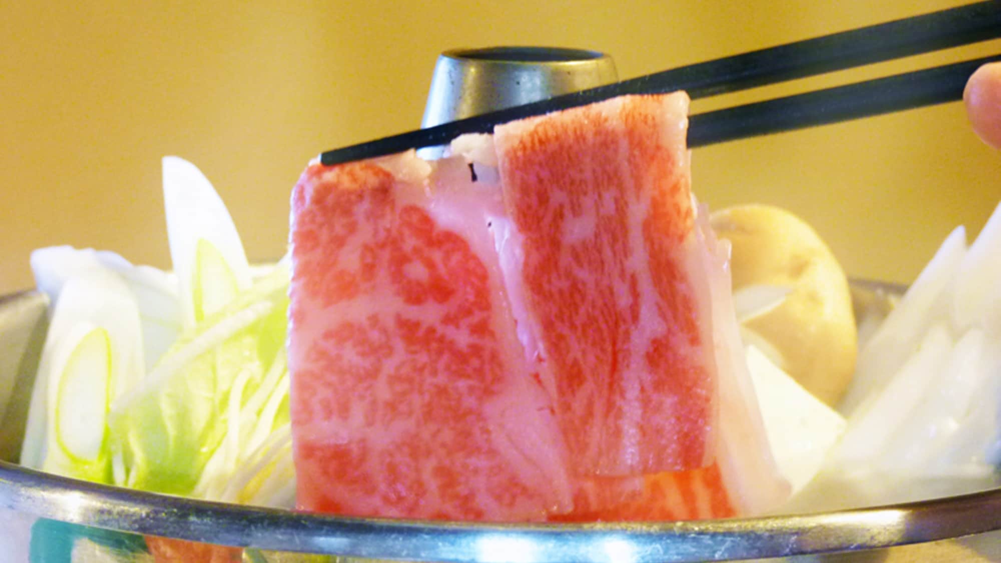 * Supper Yonezawa beef shabu-shabu plan