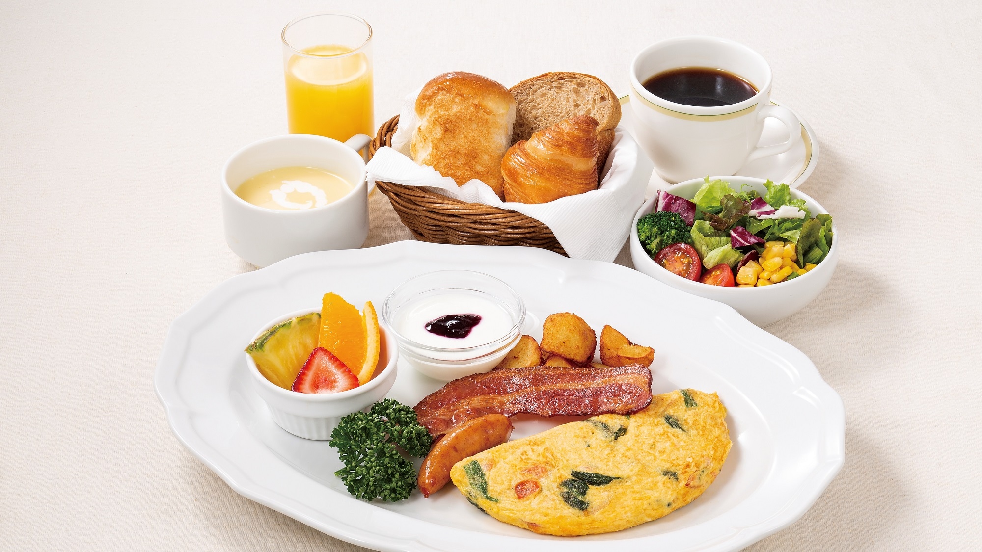 Ineya Western-style breakfast ~ Assorted breads ~