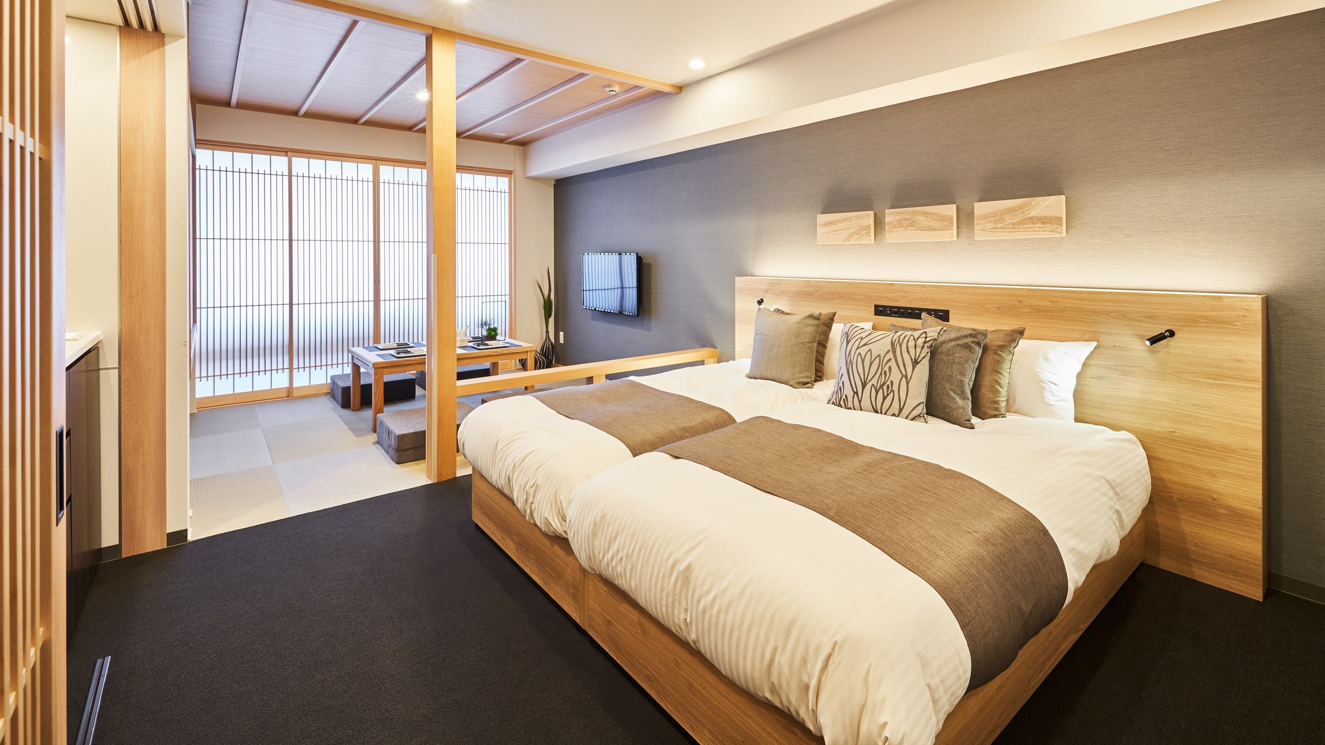The spacious Japanese-style rooms are one of the most popular