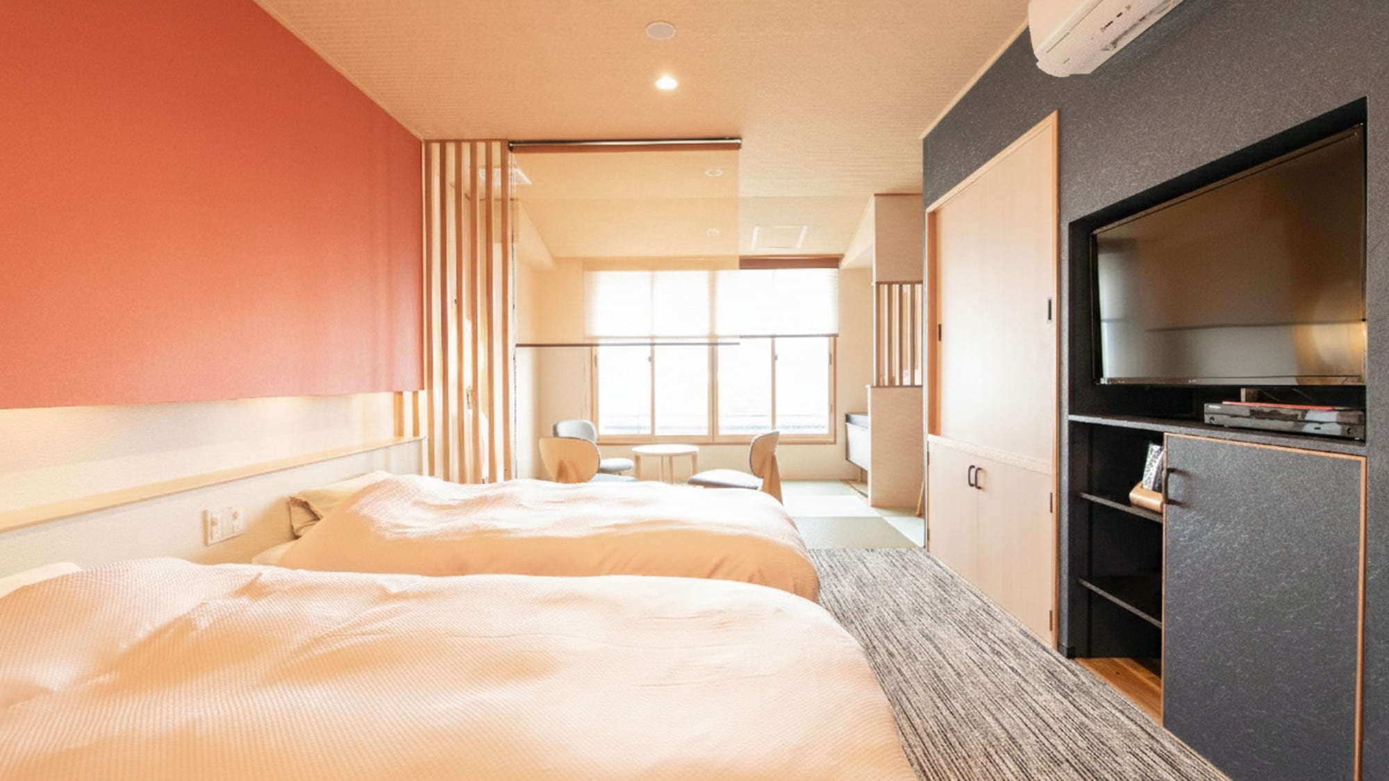 日式現代雙床房(無菸)