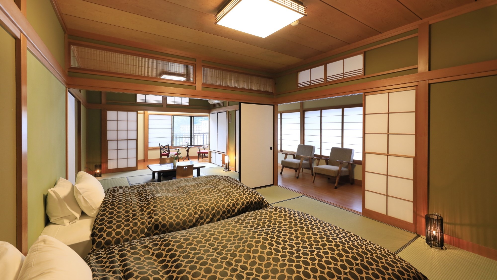 【ปลอดบุหรี่】ห้องเตียงแฝดสไตล์ญี่ปุ่น