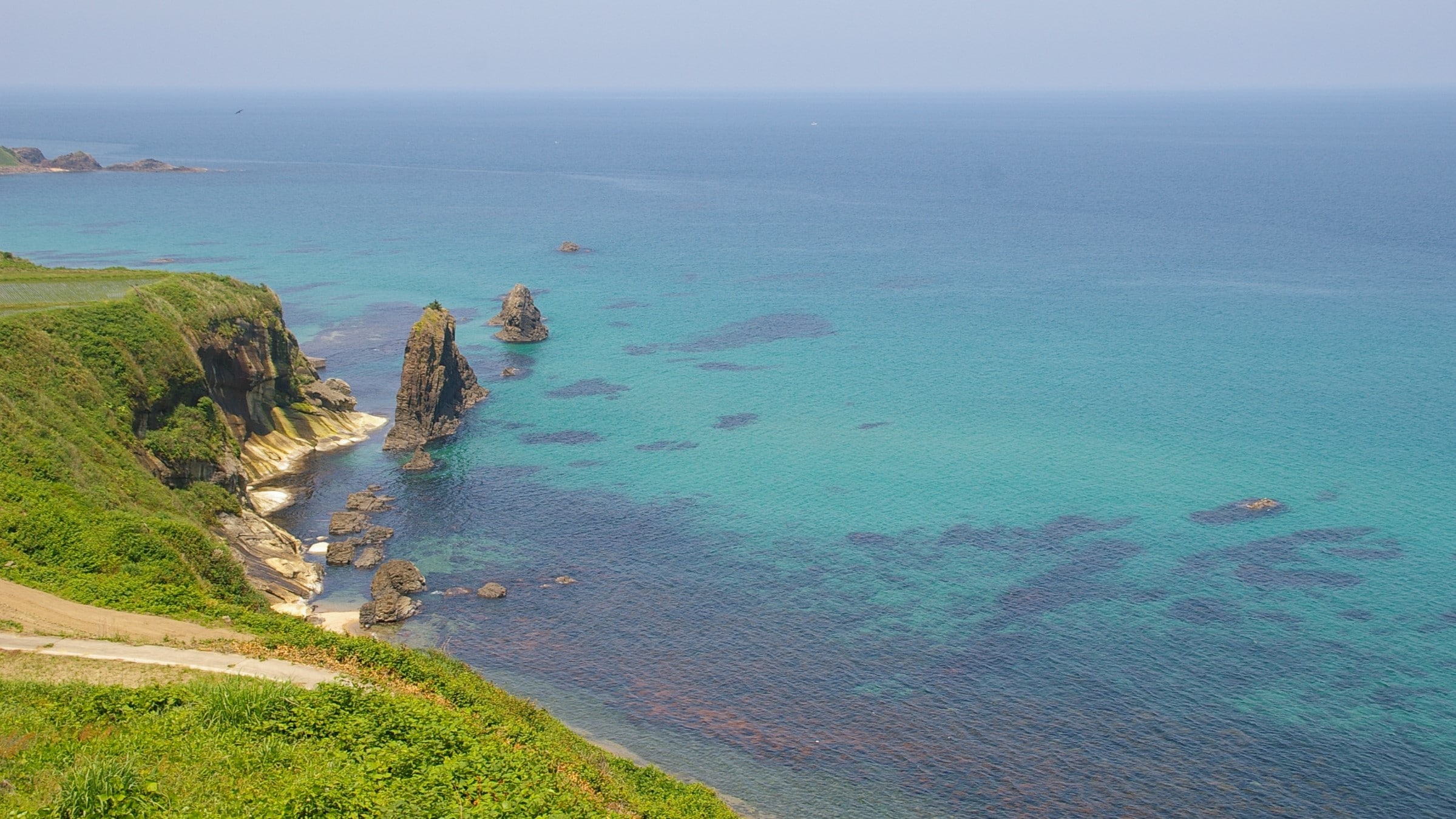 [Byobu Rock] Please come and see the beautiful ocean that has been certified as a Global Geopark.