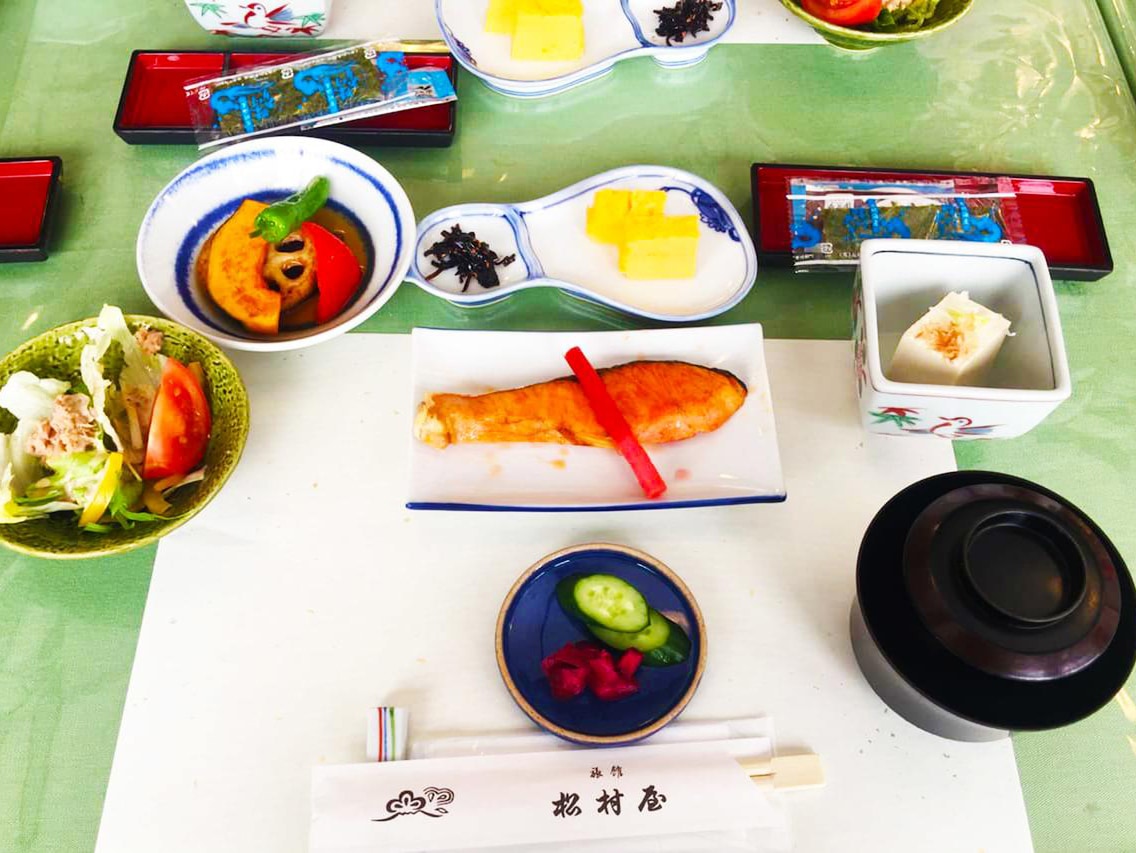 Japanese set meal for breakfast (image)