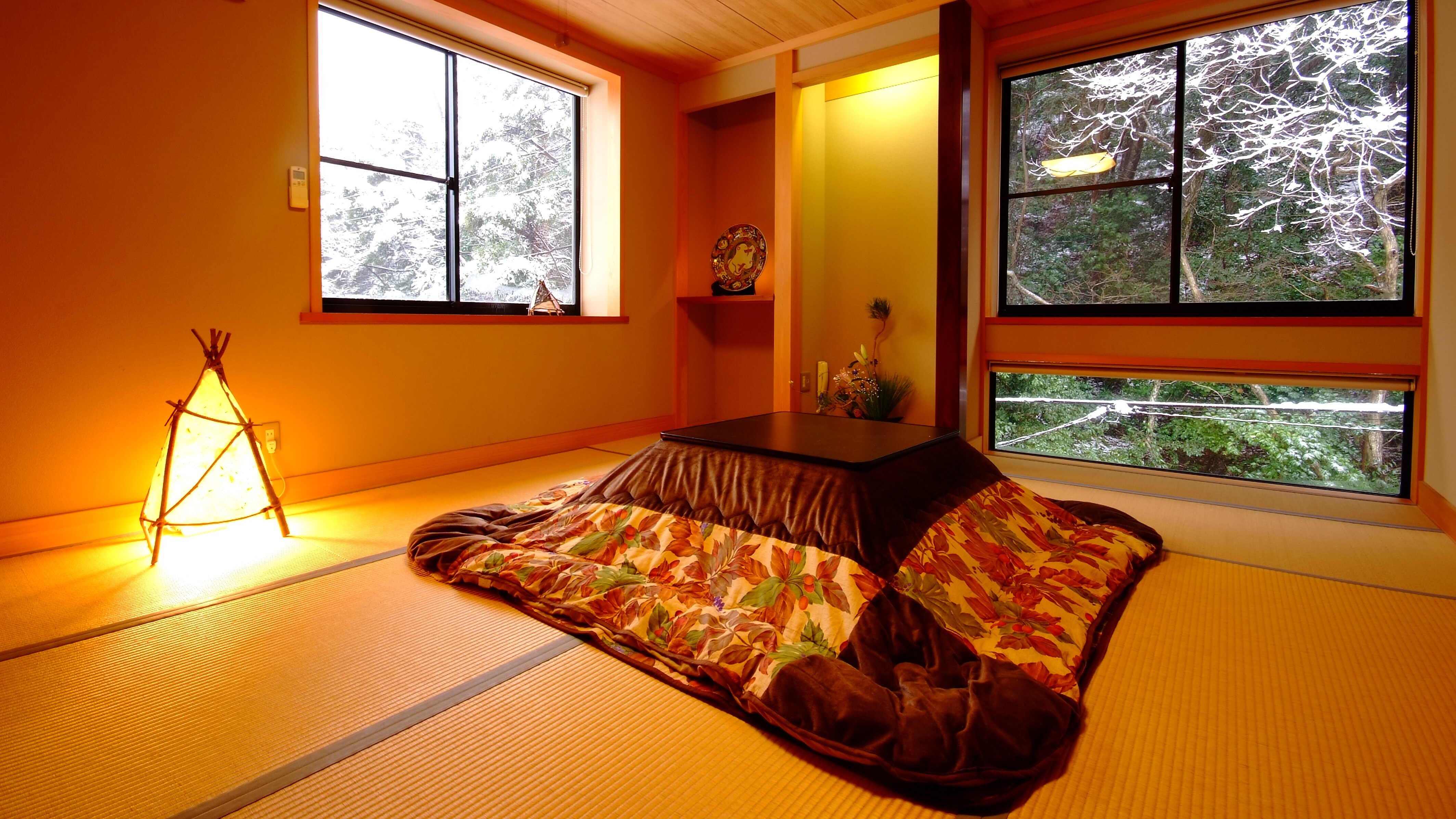 [ห้องพักแบบญี่ปุ่น ฤดูหนาว] ผ่อนคลายและอบอุ่นในโคทัตสึในฤดูหนาว♪ เพลิดเพลินกับทิวทัศน์ที่เต็มไปด้วยหิมะจากห้องพักที่ผ่อนคลาย