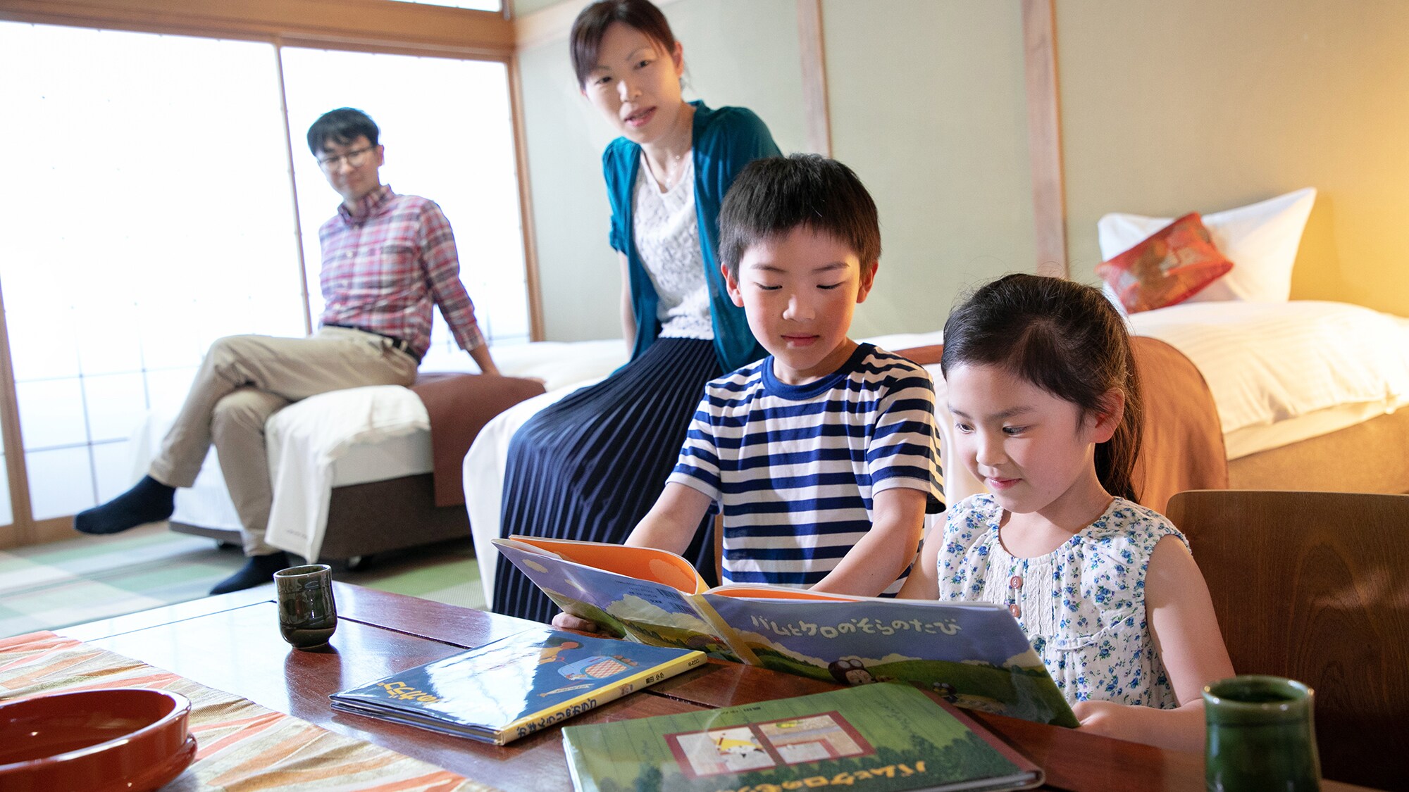 We also have spacious Japanese-style rooms, perfect for families with small children!
