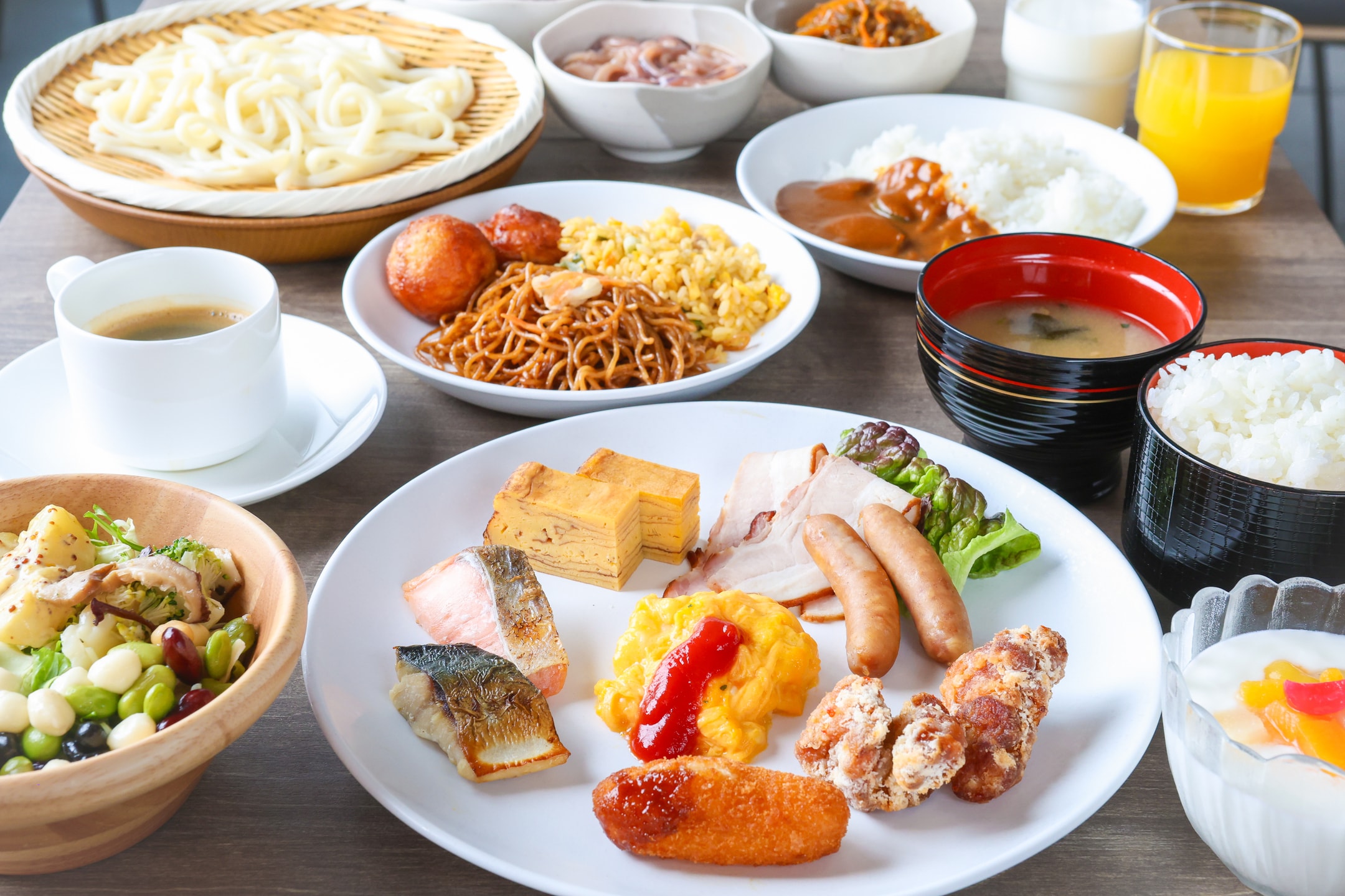 An example of breakfast arrangement