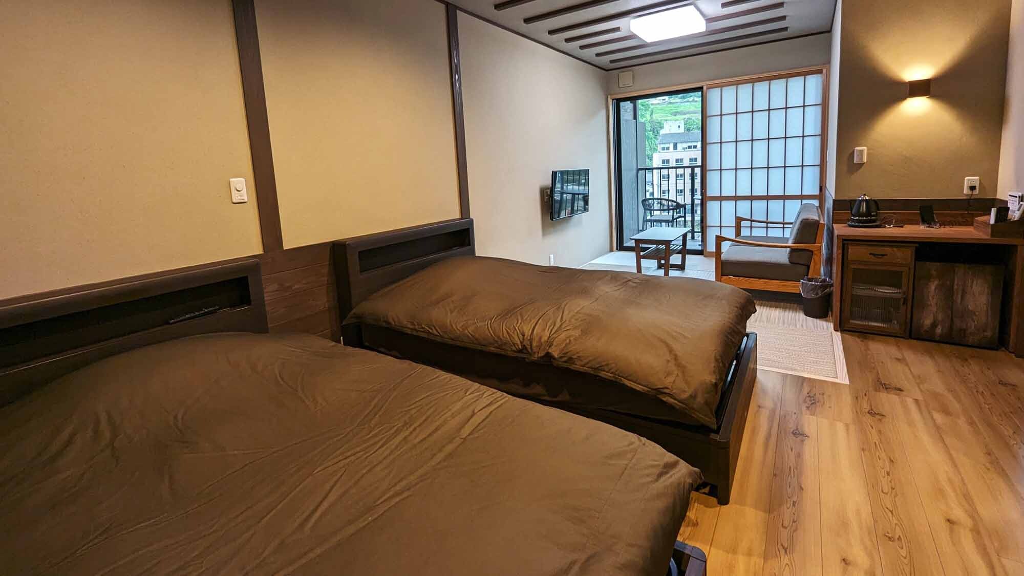 502_Japanese-Western twin room with natural hot spring (electric bed)