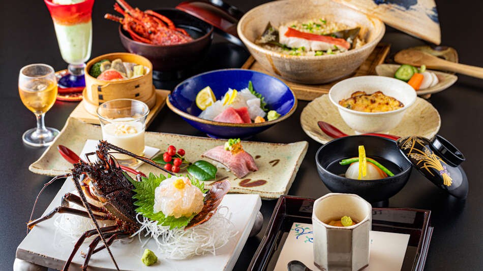 An example of a standard kaiseki menu (contents may change depending on the season)